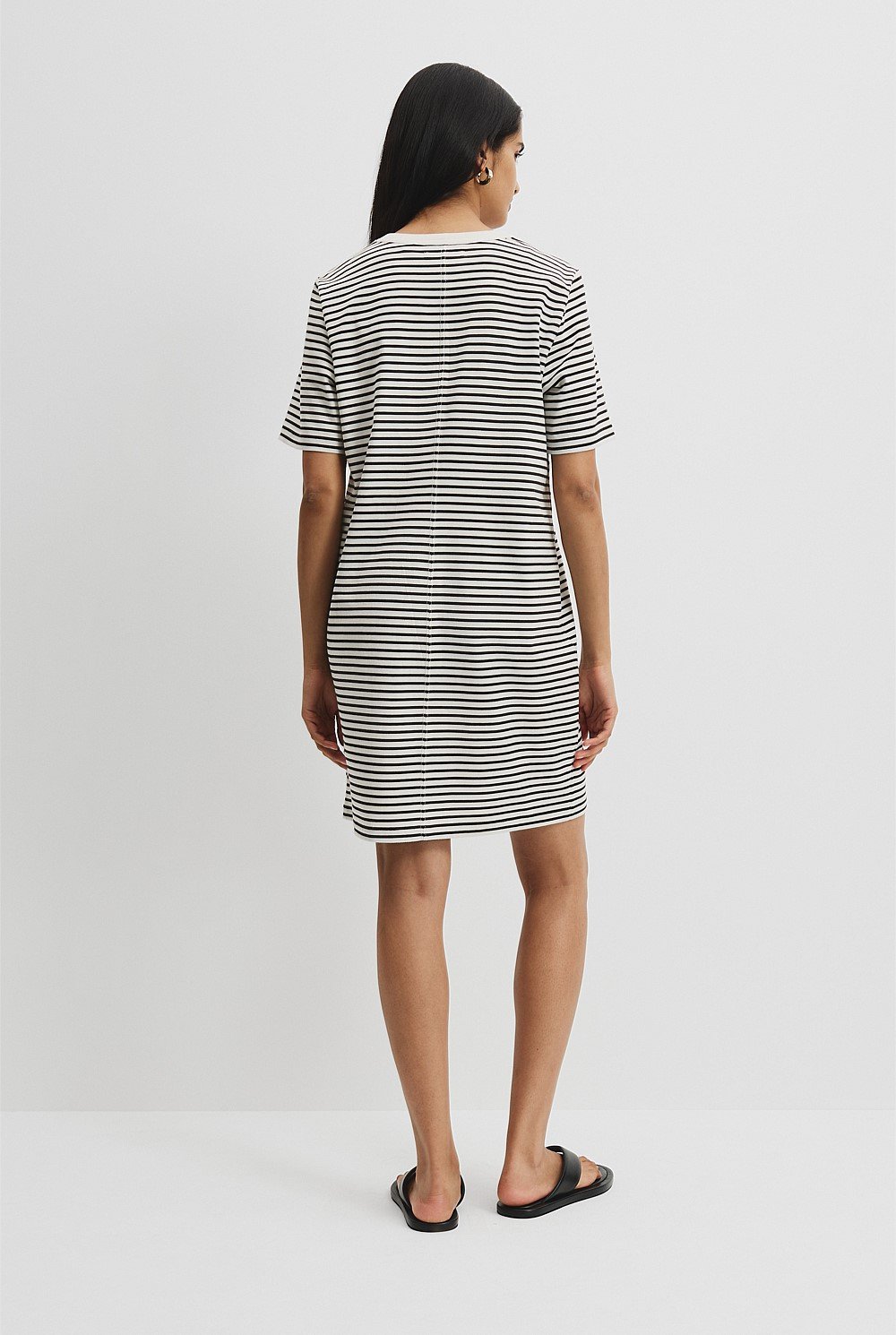 Australian Cotton Stripe T-Shirt Dress