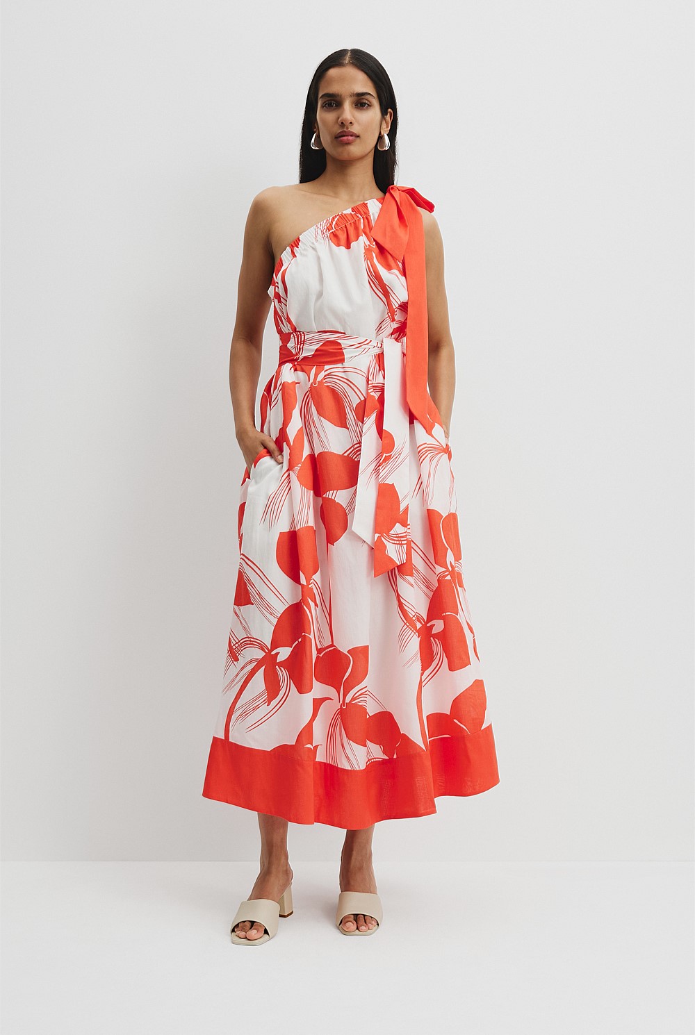 Print Trapeze Maxi Dress