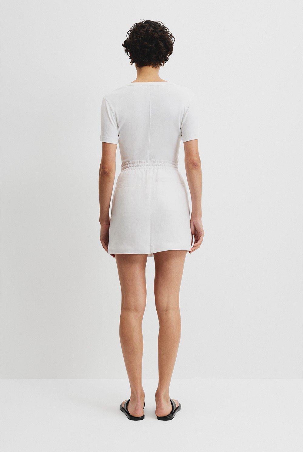 Organically Grown Linen Mini Skirt