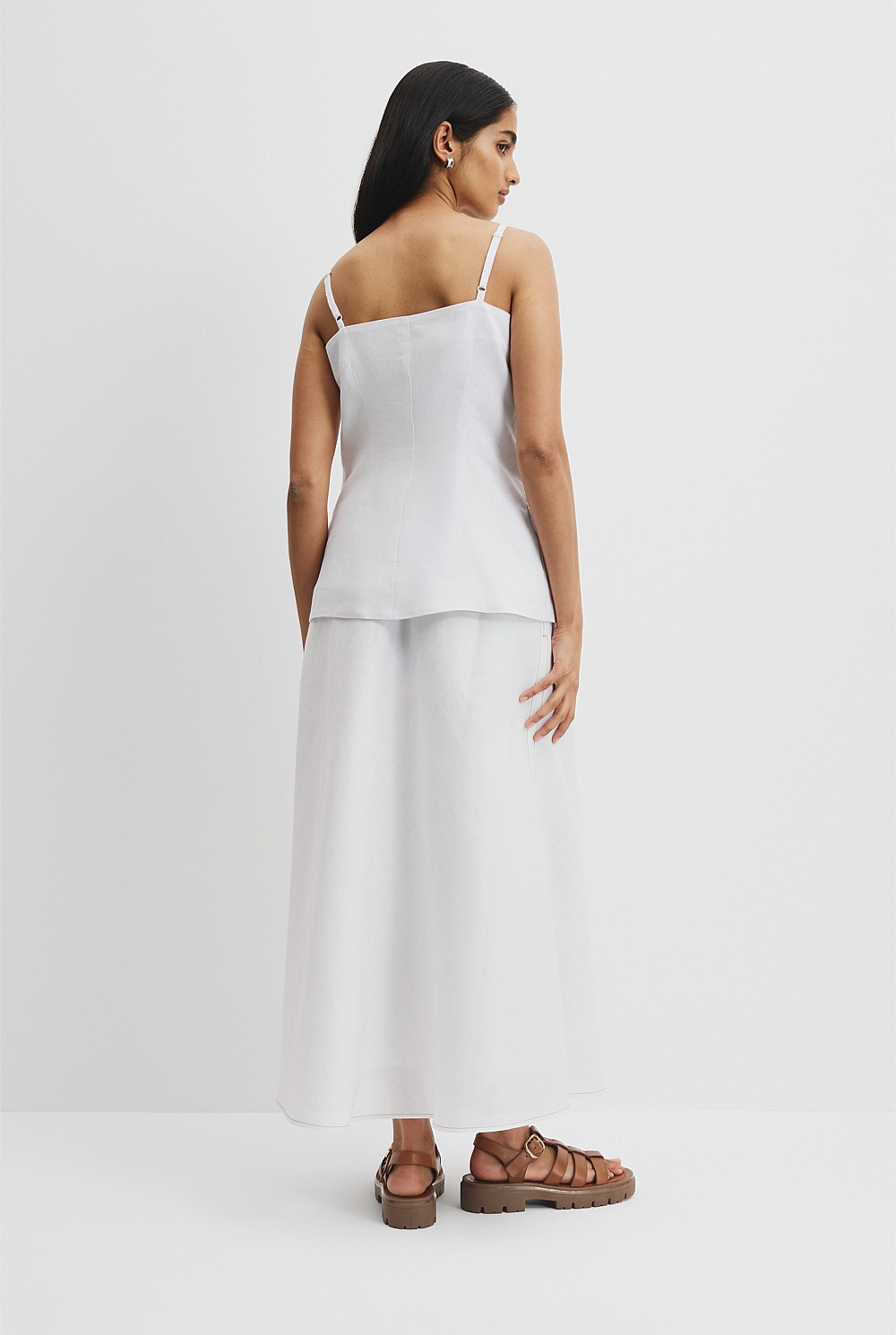 Organically Grown Linen Asymmetrical Cami