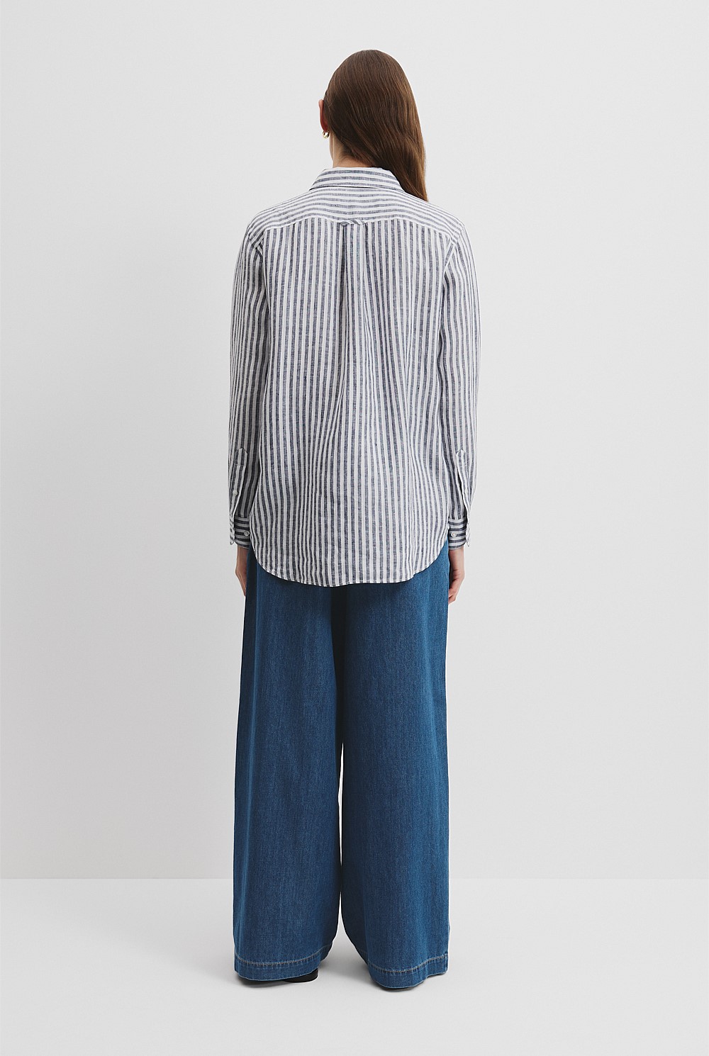 Organically Grown Linen Stripe Shirt