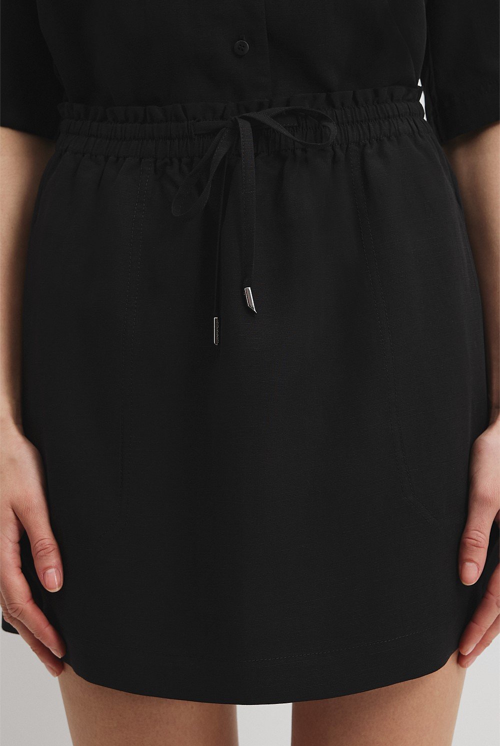 Relaxed Pull-On Skirt