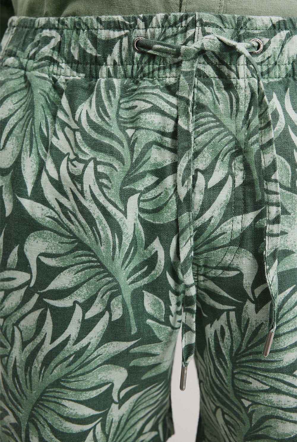 Organically Grown Linen 6'' Drawcord Print Short