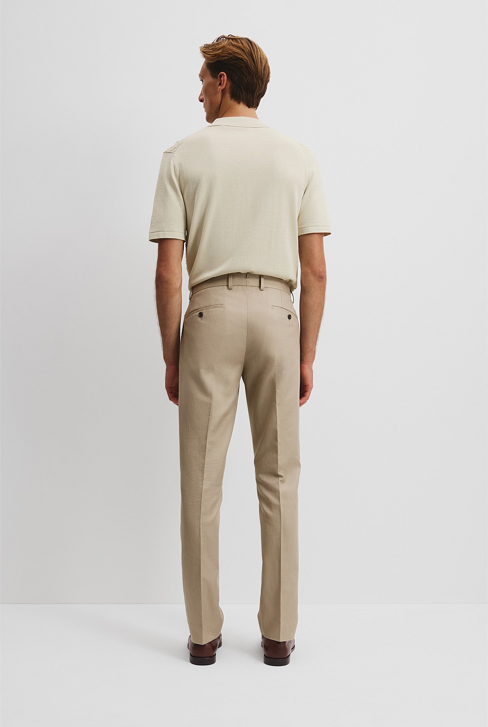 Tailored Fit Cotton Linen Pant