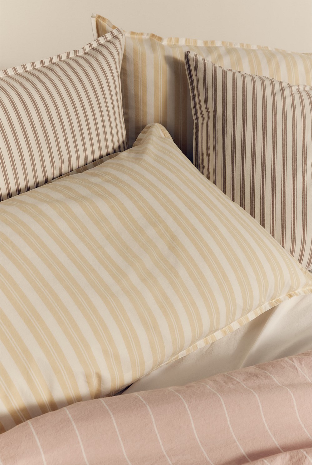 Brae Australian Cotton Stripe Standard Pillowcase Pair