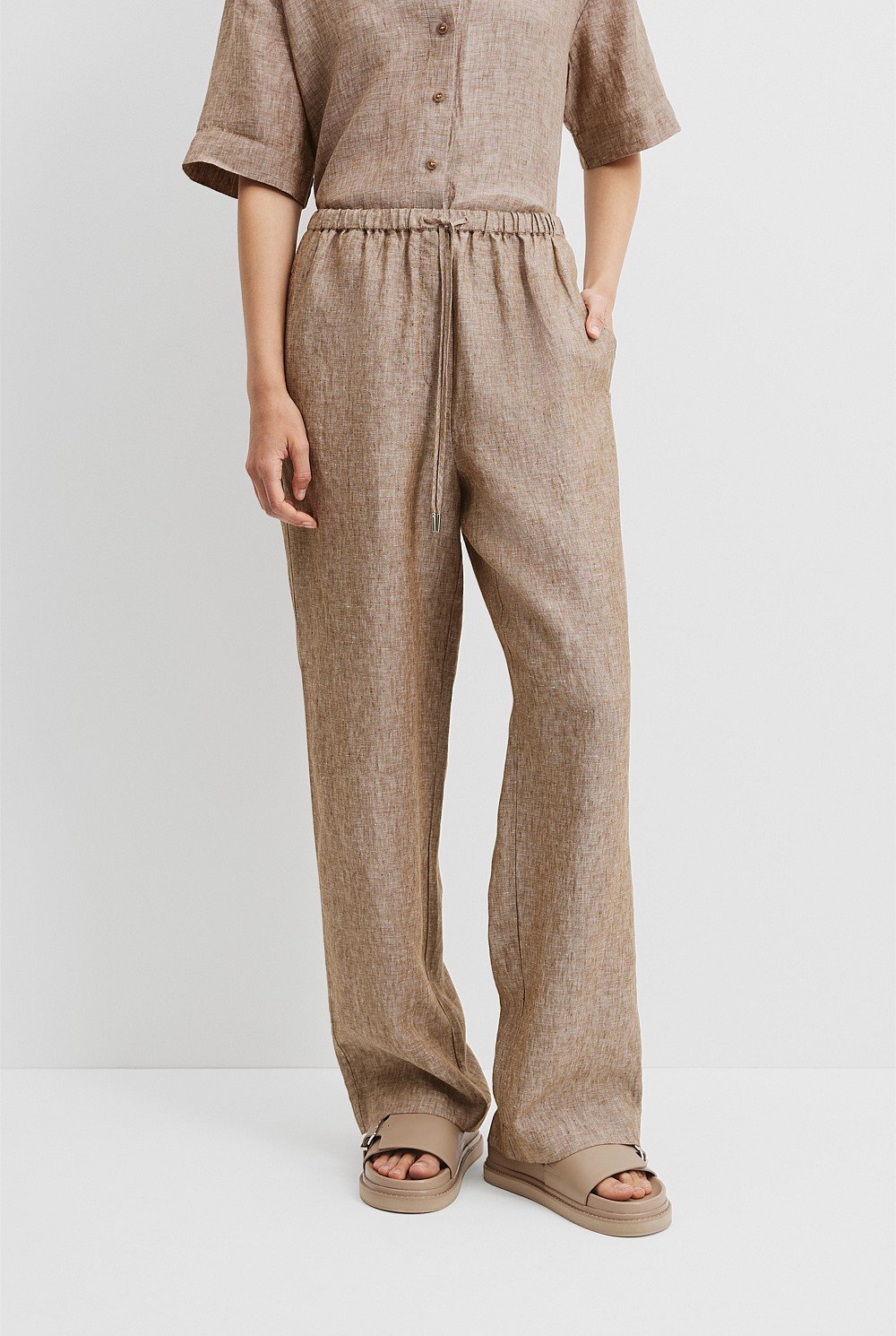 Organically Grown Linen Pull-On Pant