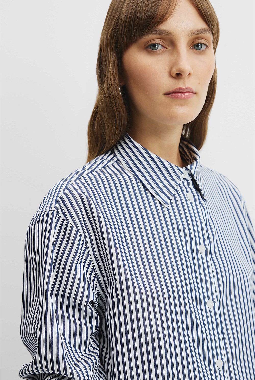 Australian Cotton Stripe Oxford Shirt