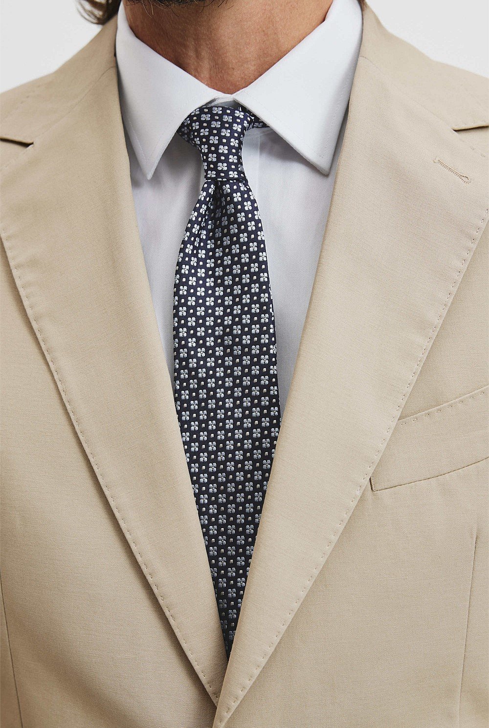 Silk Flower Tie