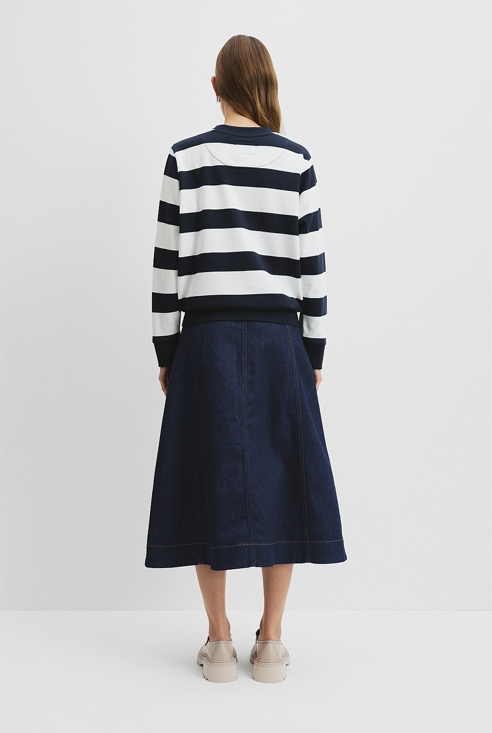 Verified Australian Cotton Stripe Heritage Sweat