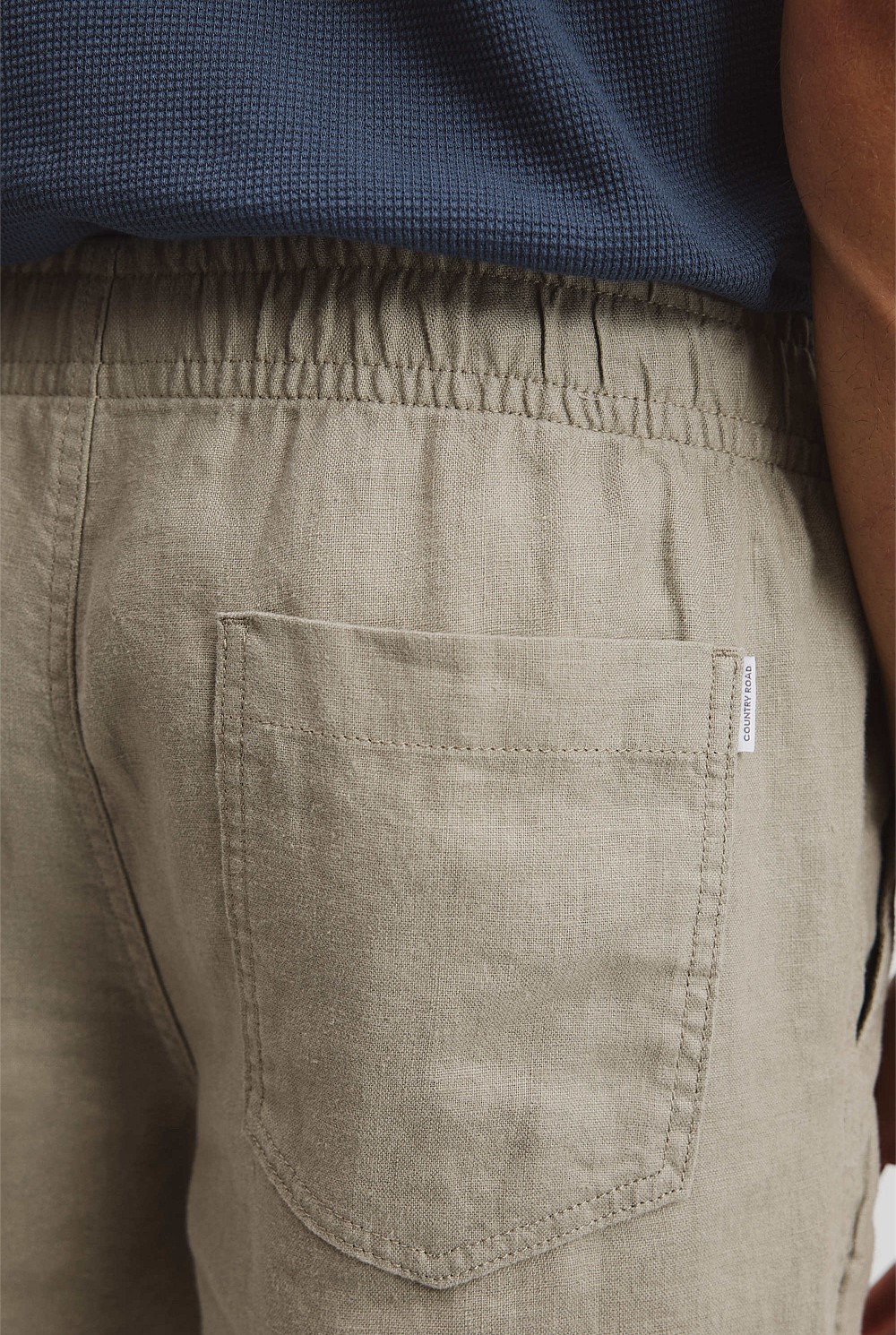 Organically Grown Linen Drawcord Short