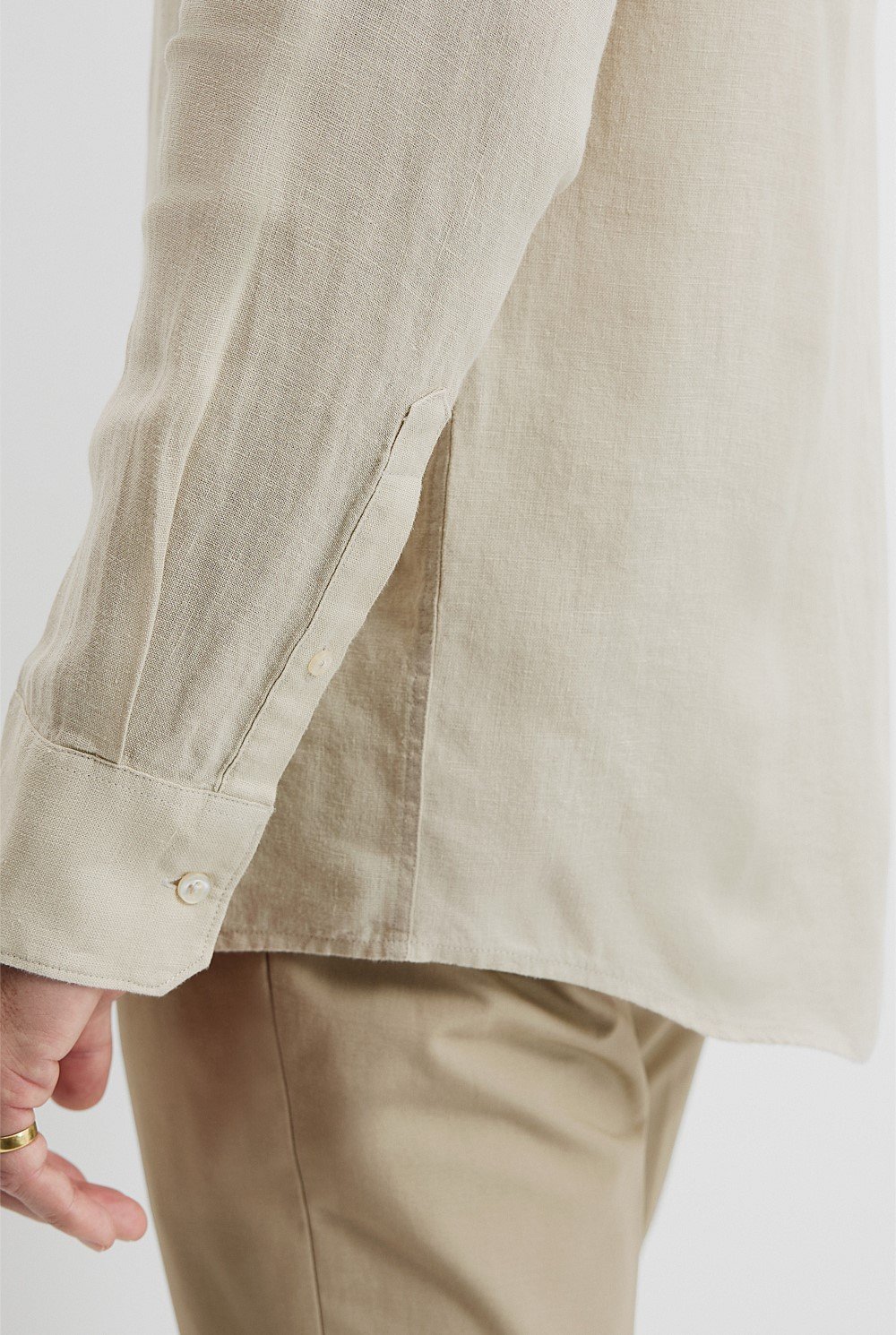 Tailored Fit Organically Grown Linen Shirt