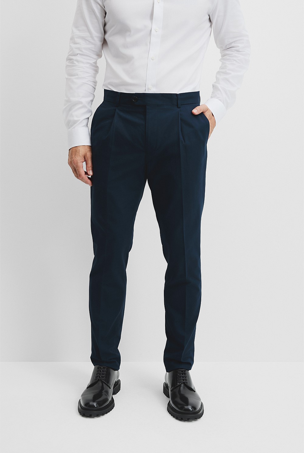 Cotton Pleat Pant