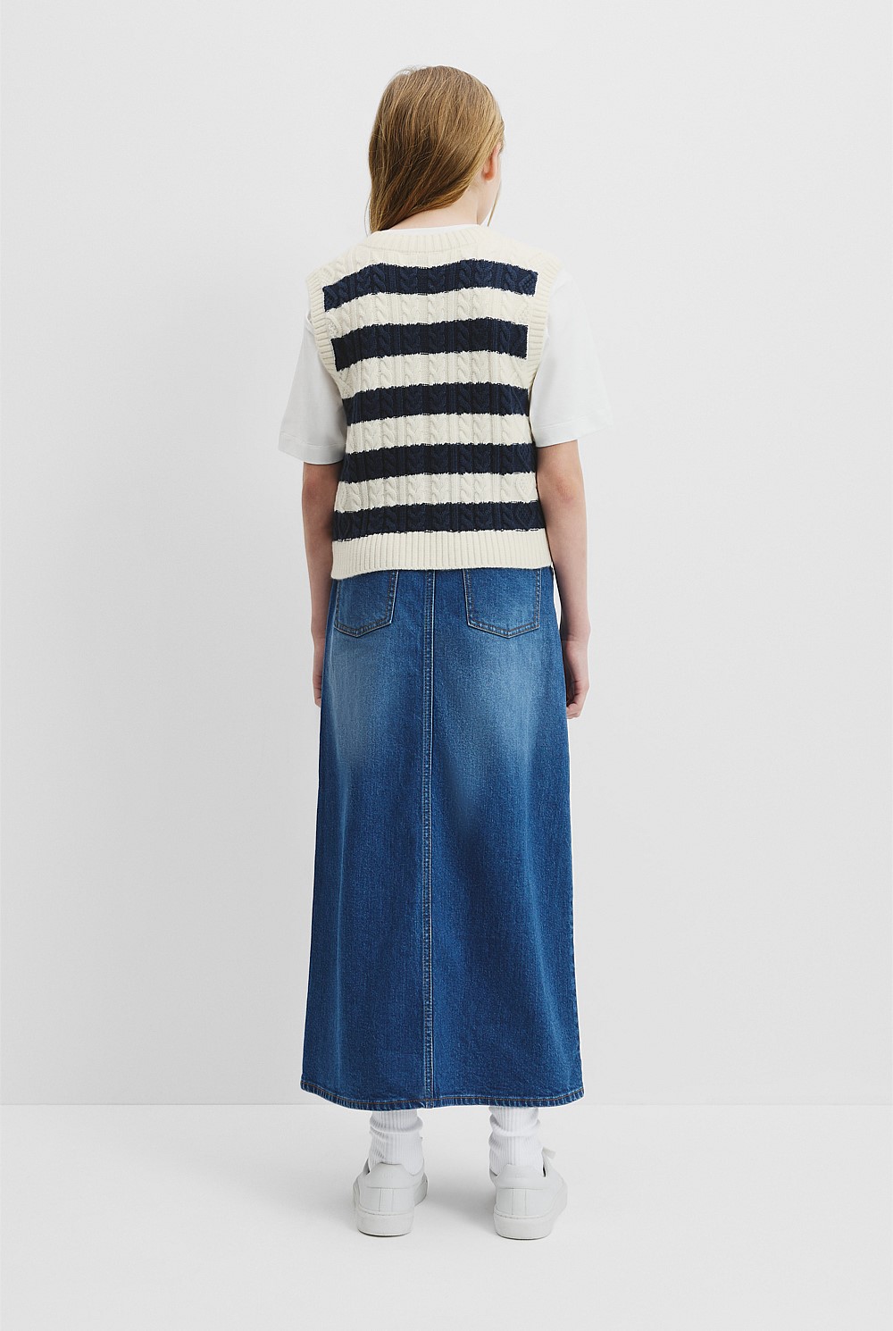 Teen Crop Knit Vest
