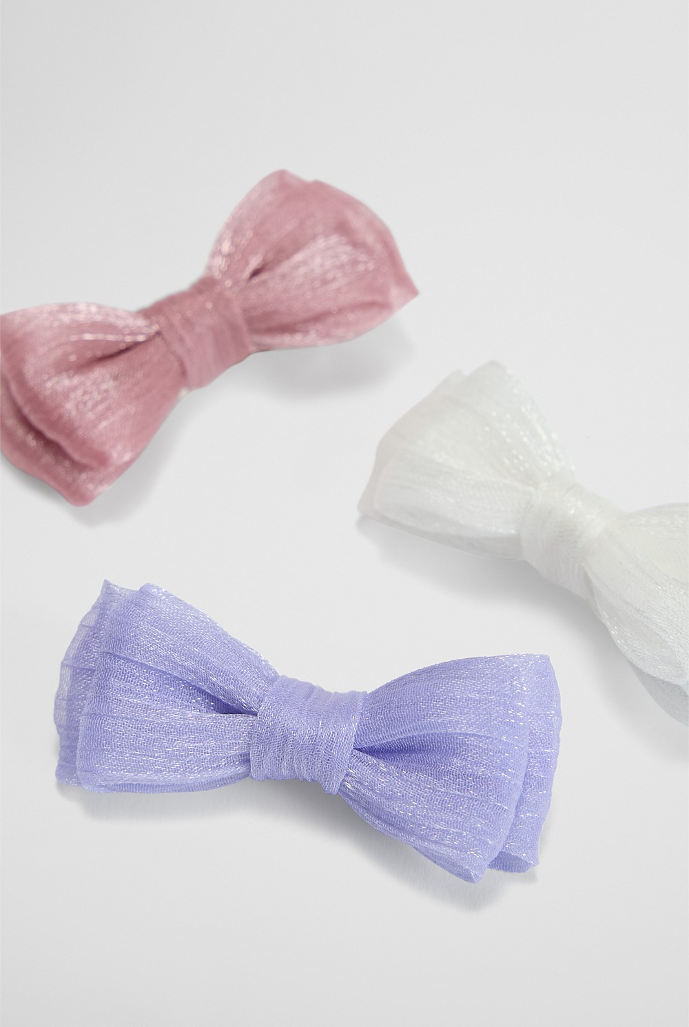 Shimmer Bow Pack of 3