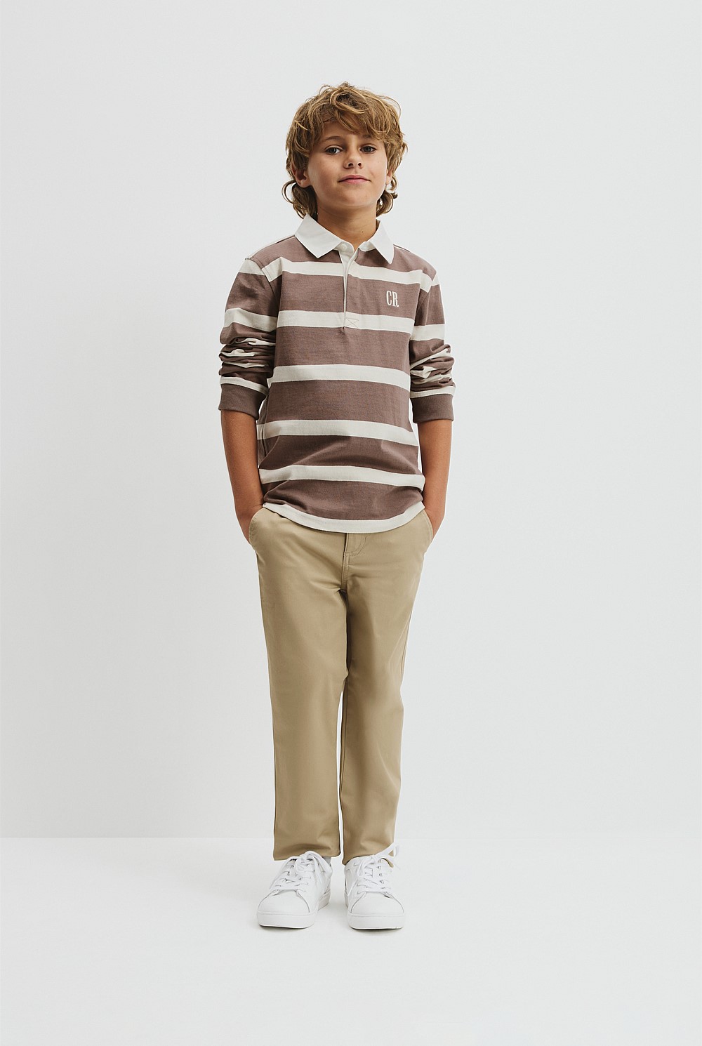 Organically Grown Cotton Stripe Rugby Top