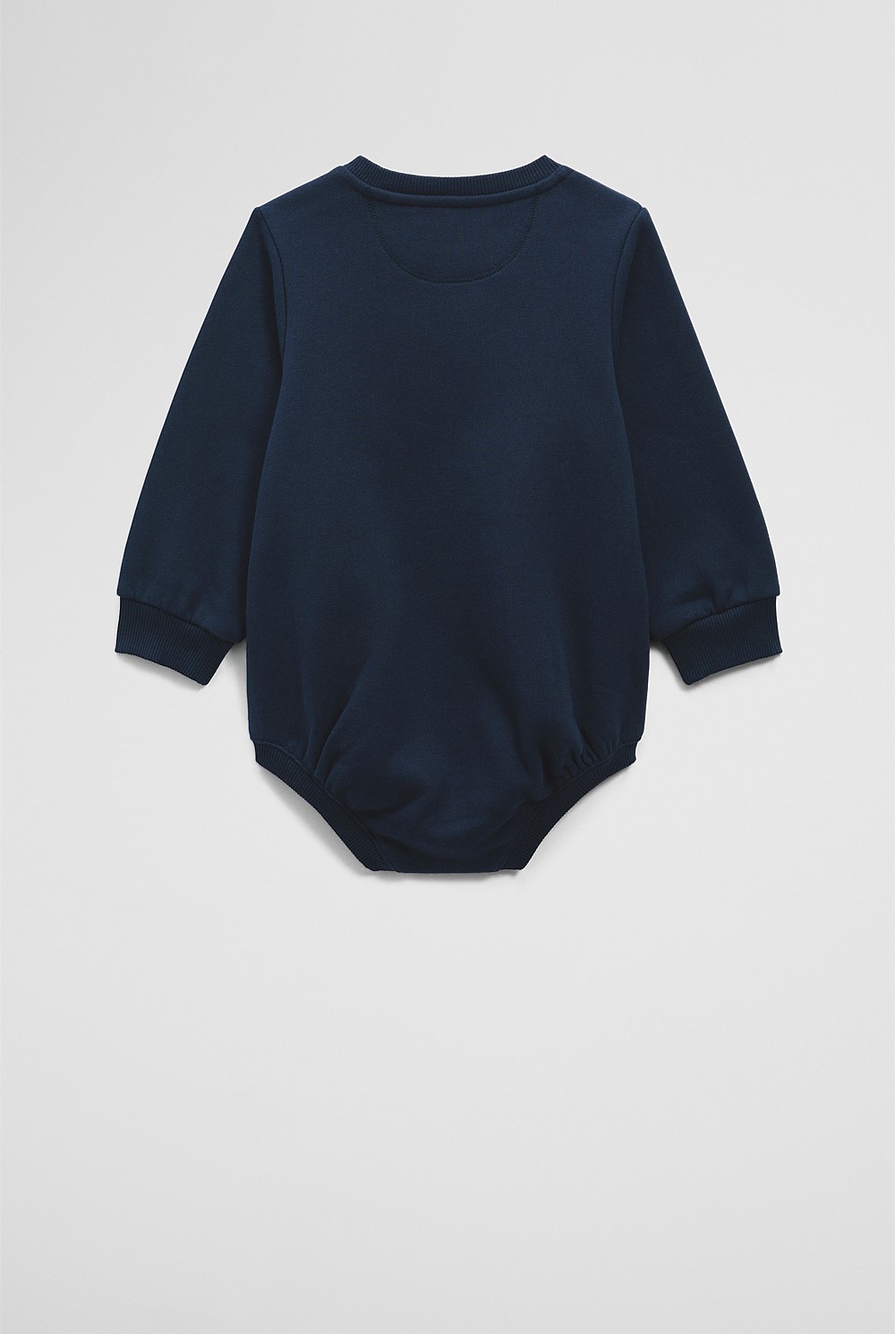 Organically Grown Cotton Logo Oversized Long Sleeve Bodysuit