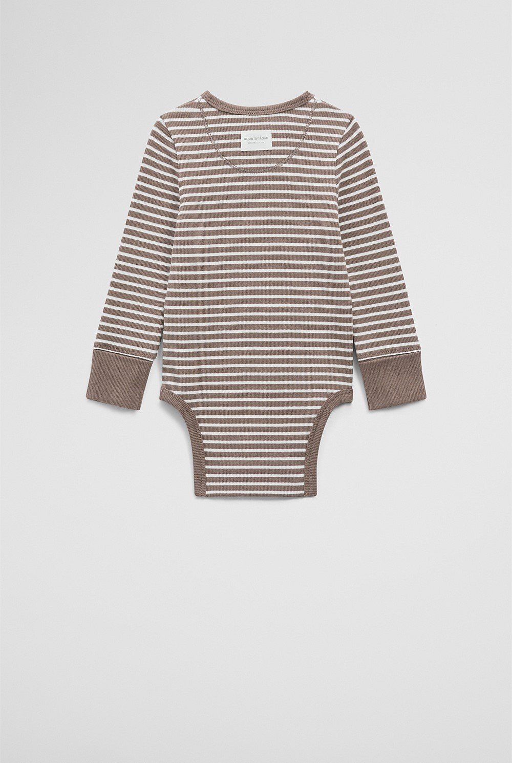 Organically Grown Cotton Rib Long Sleeve Bodysuit