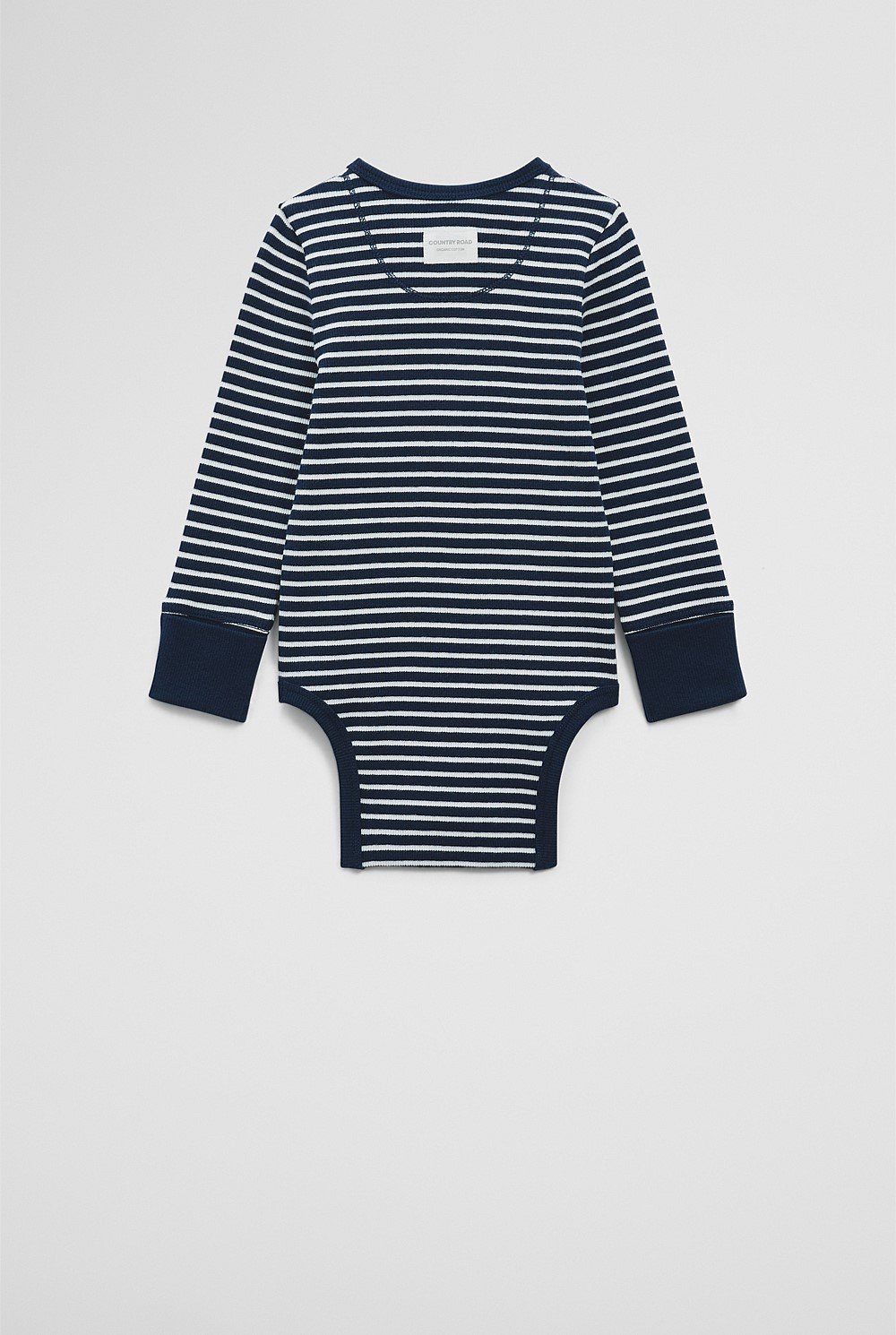 Organically Grown Cotton Rib Long Sleeve Bodysuit