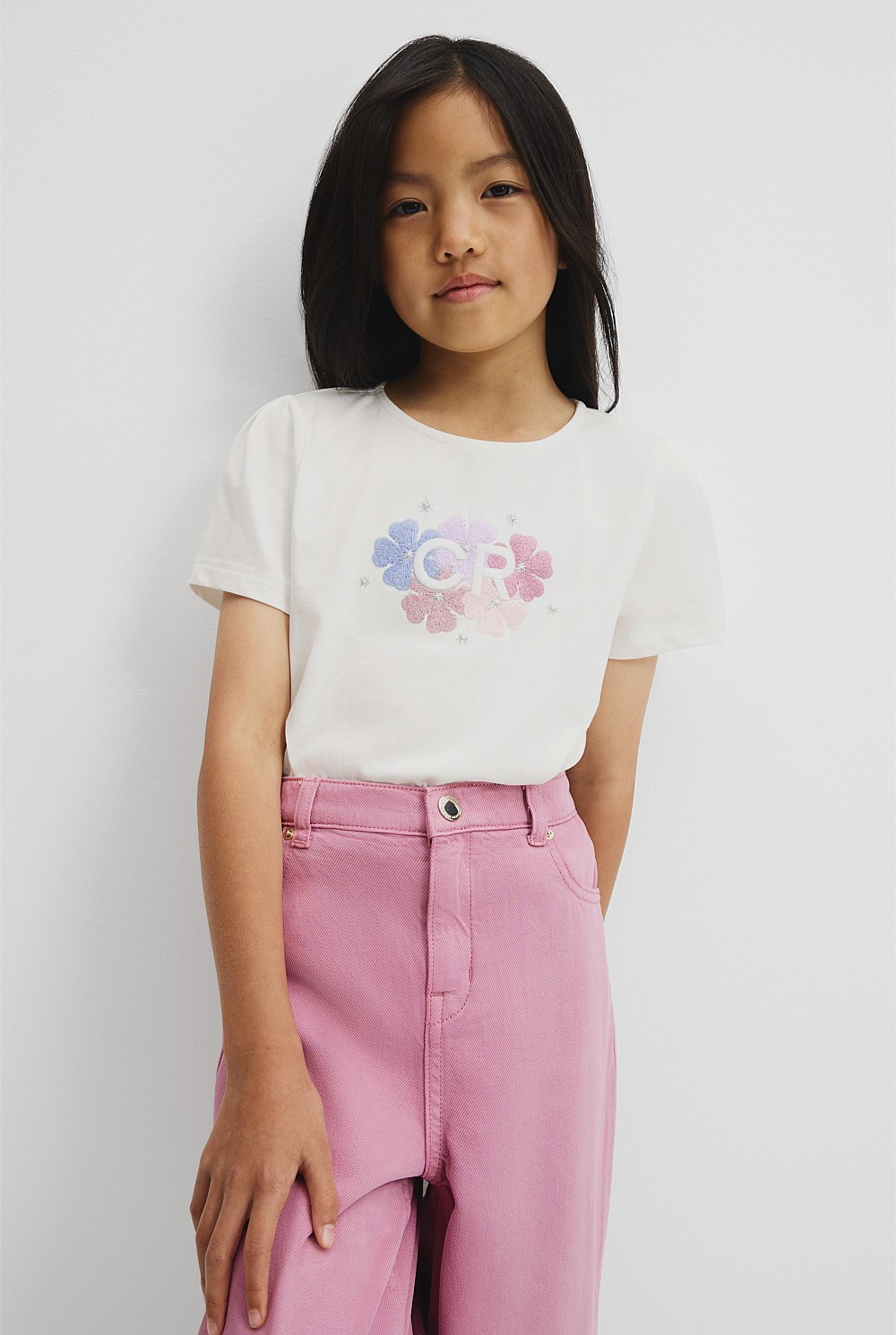 Organically Grown Cotton CR Frill T-Shirt