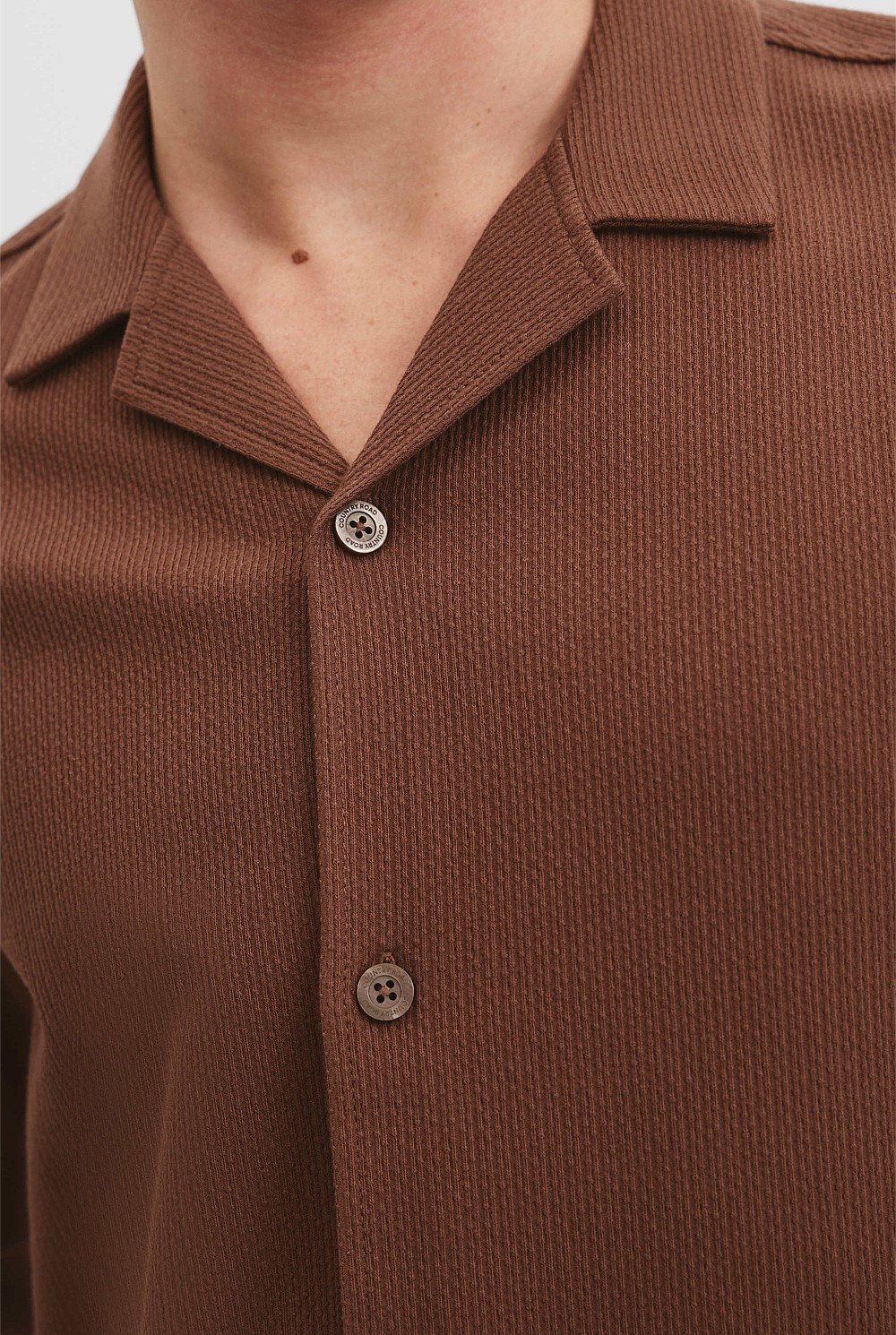 Australian Cotton Textured Short Sleeve Shirt