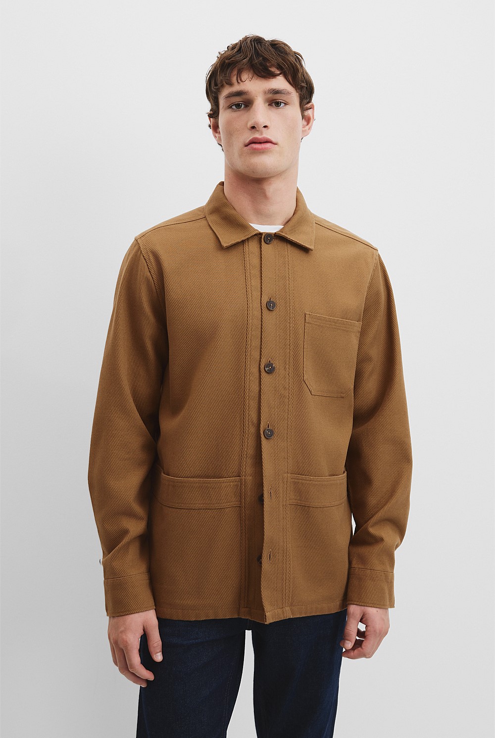 Cotton Twill Oversized Shirt