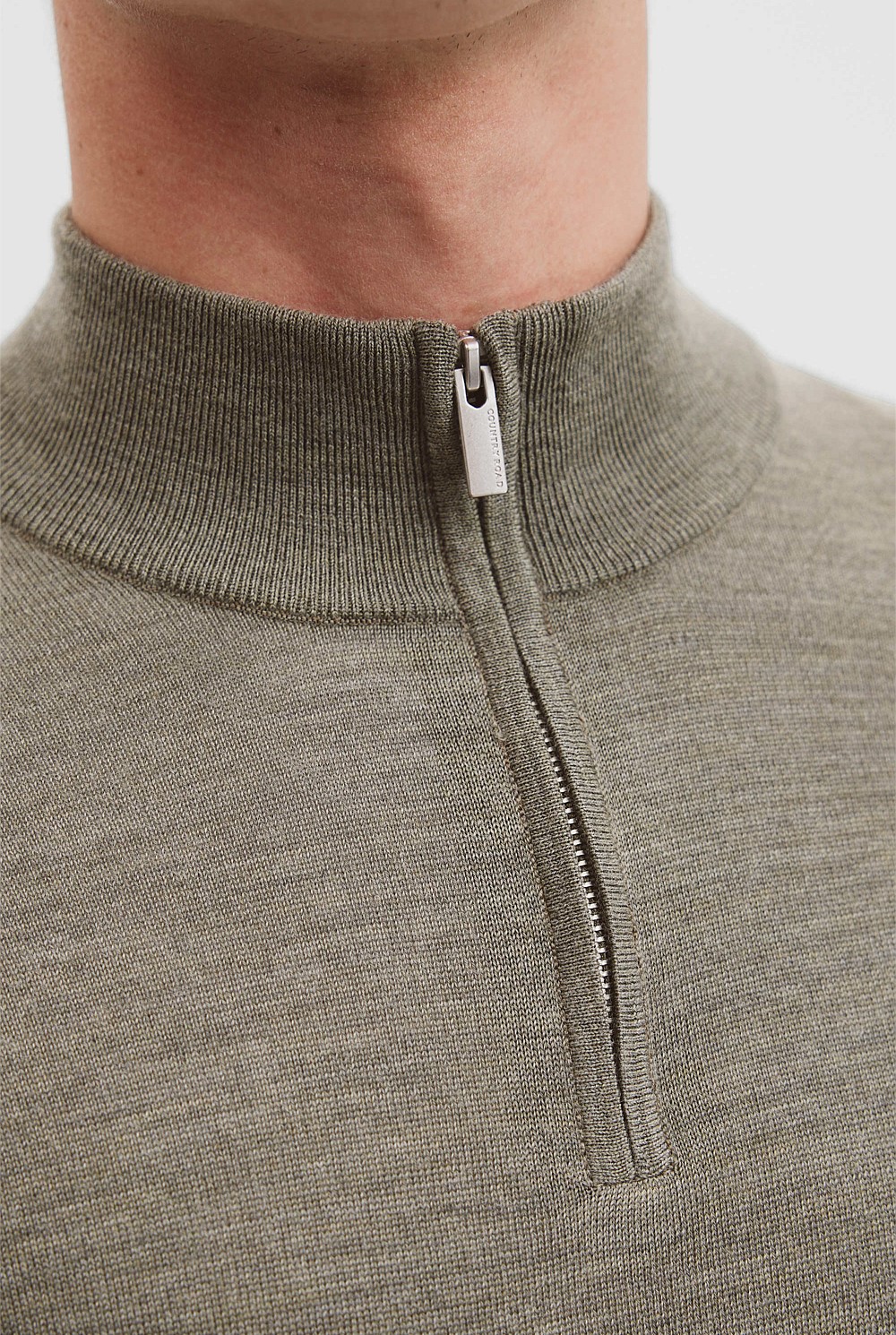 Verified Australian Merino Wool Half Zip Knit