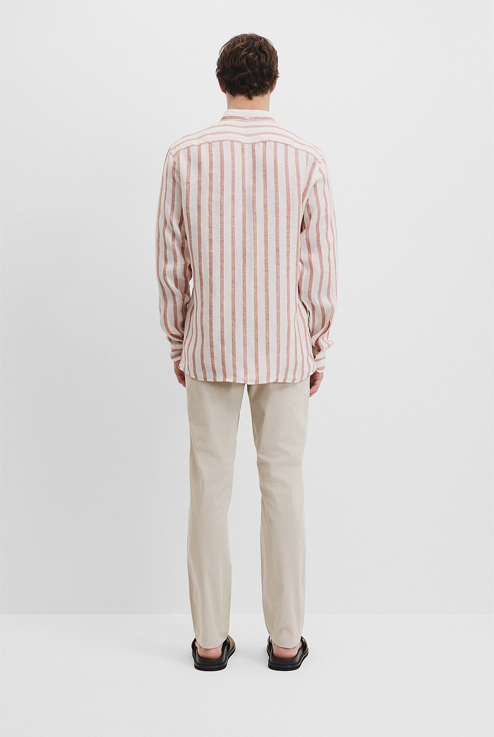 Regular Fit Organically Grown Linen Stripe Shirt