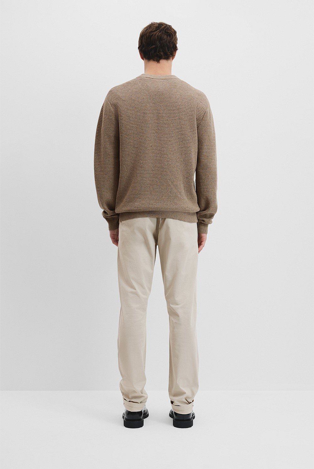 Cotton Linen Tonal Knit