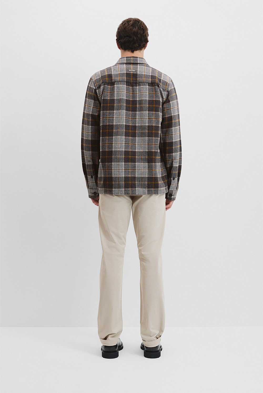 Cotton Check Oversized Shirt