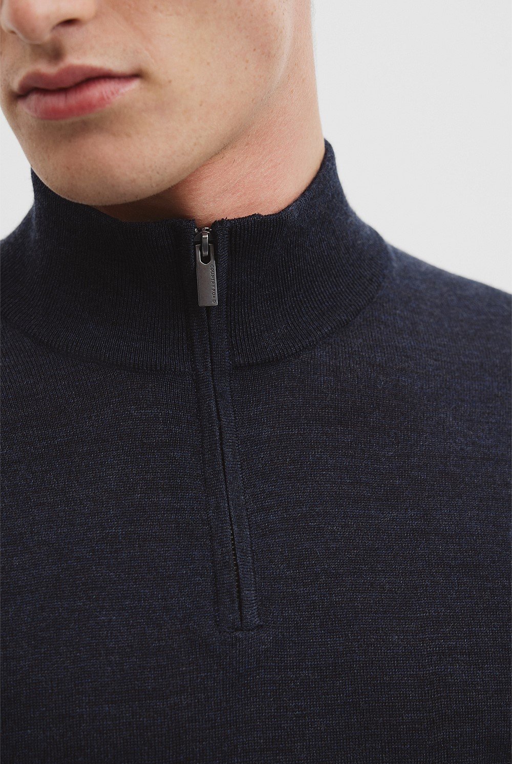 Verified Australian Merino Wool Half Zip Knit