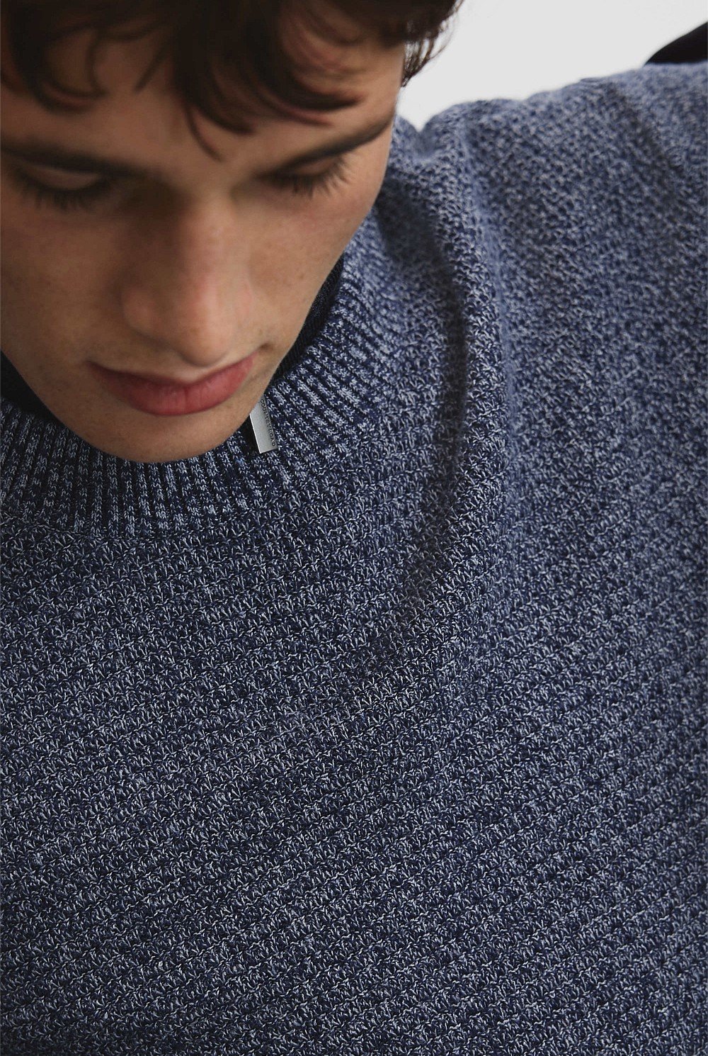 Cotton Linen Tonal Knit