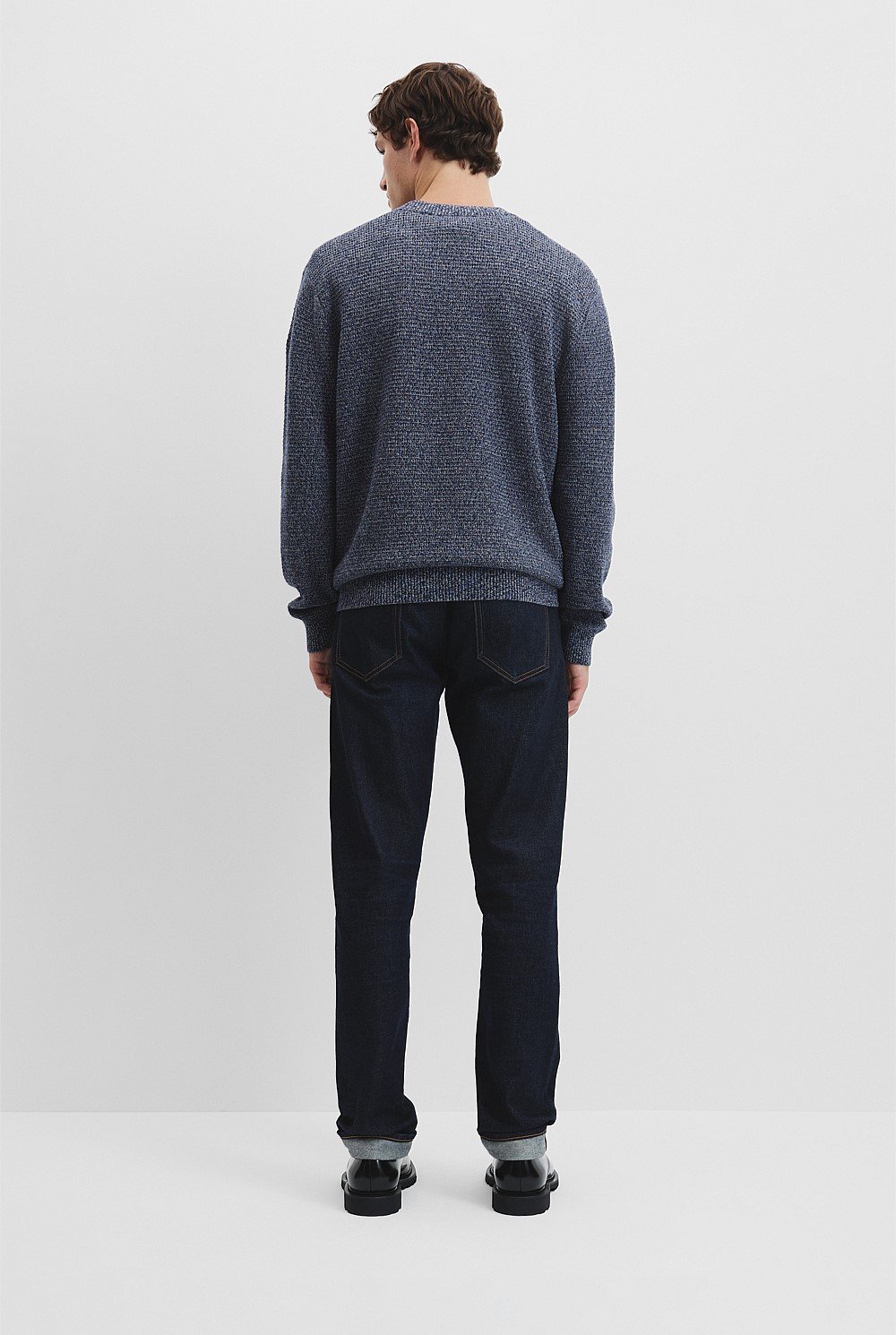 Cotton Linen Tonal Knit