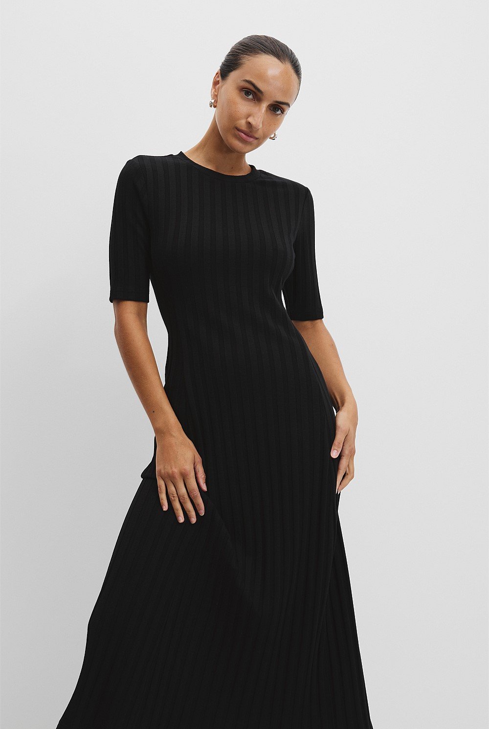 Rib Midi Dress