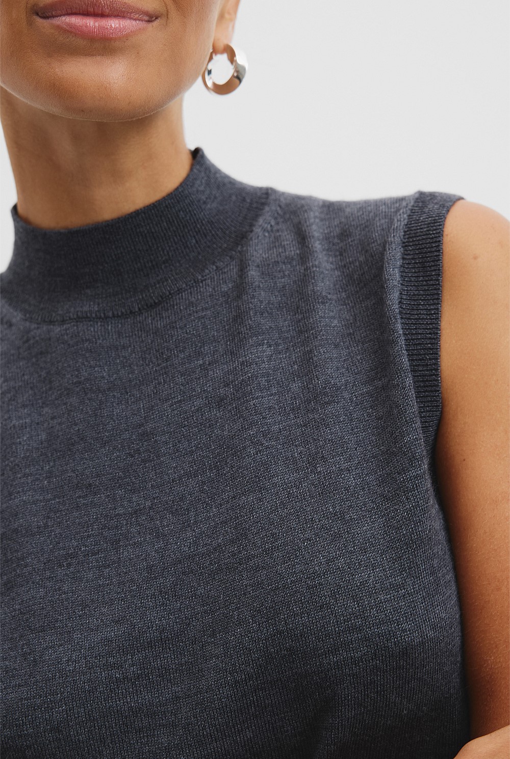 Verified Australian Merino Wool Mock Neck Knit