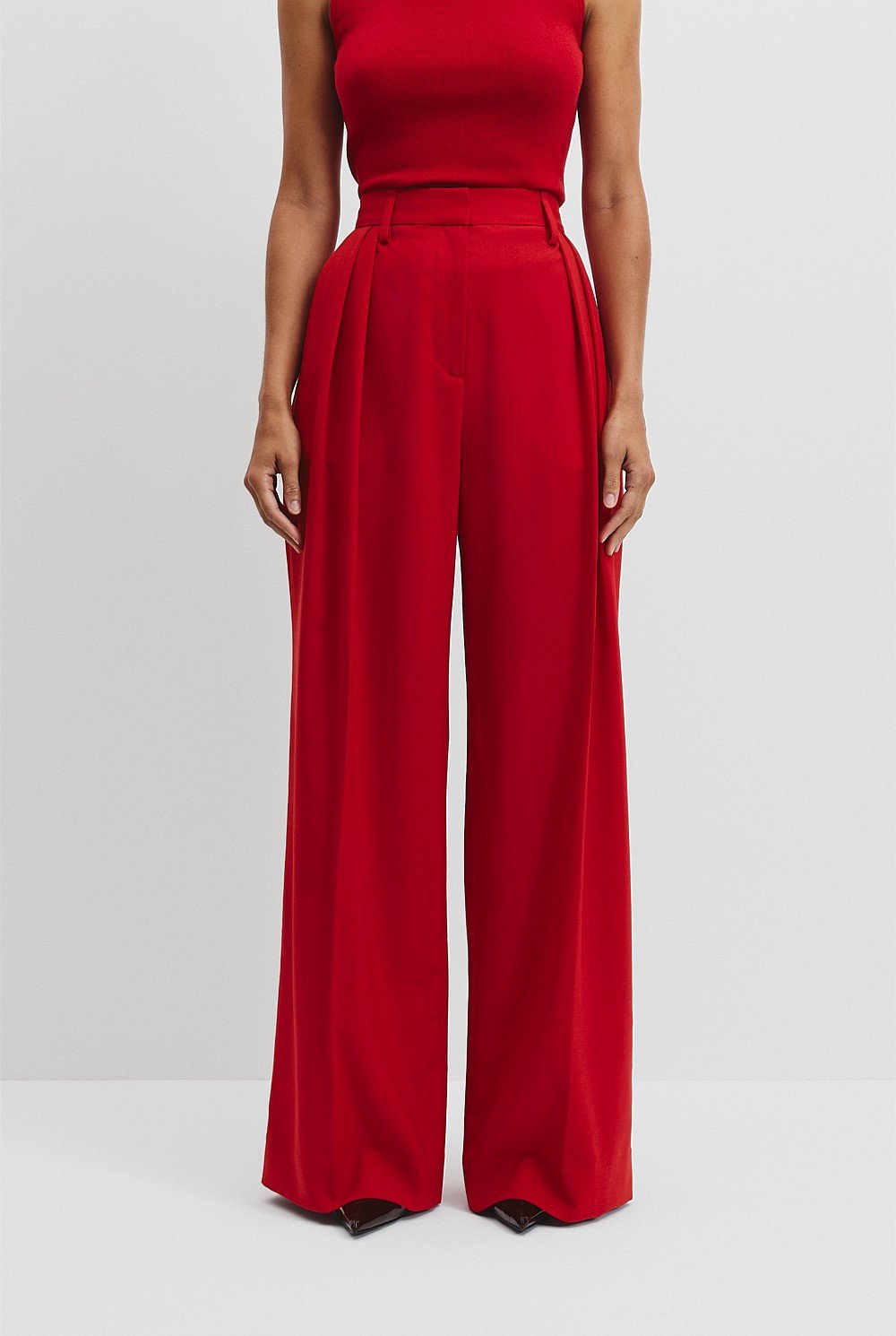 Pleat Wool Pant