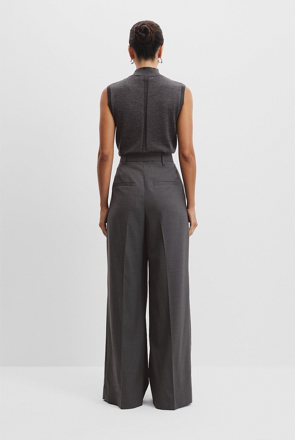 Pleat Wool Pant