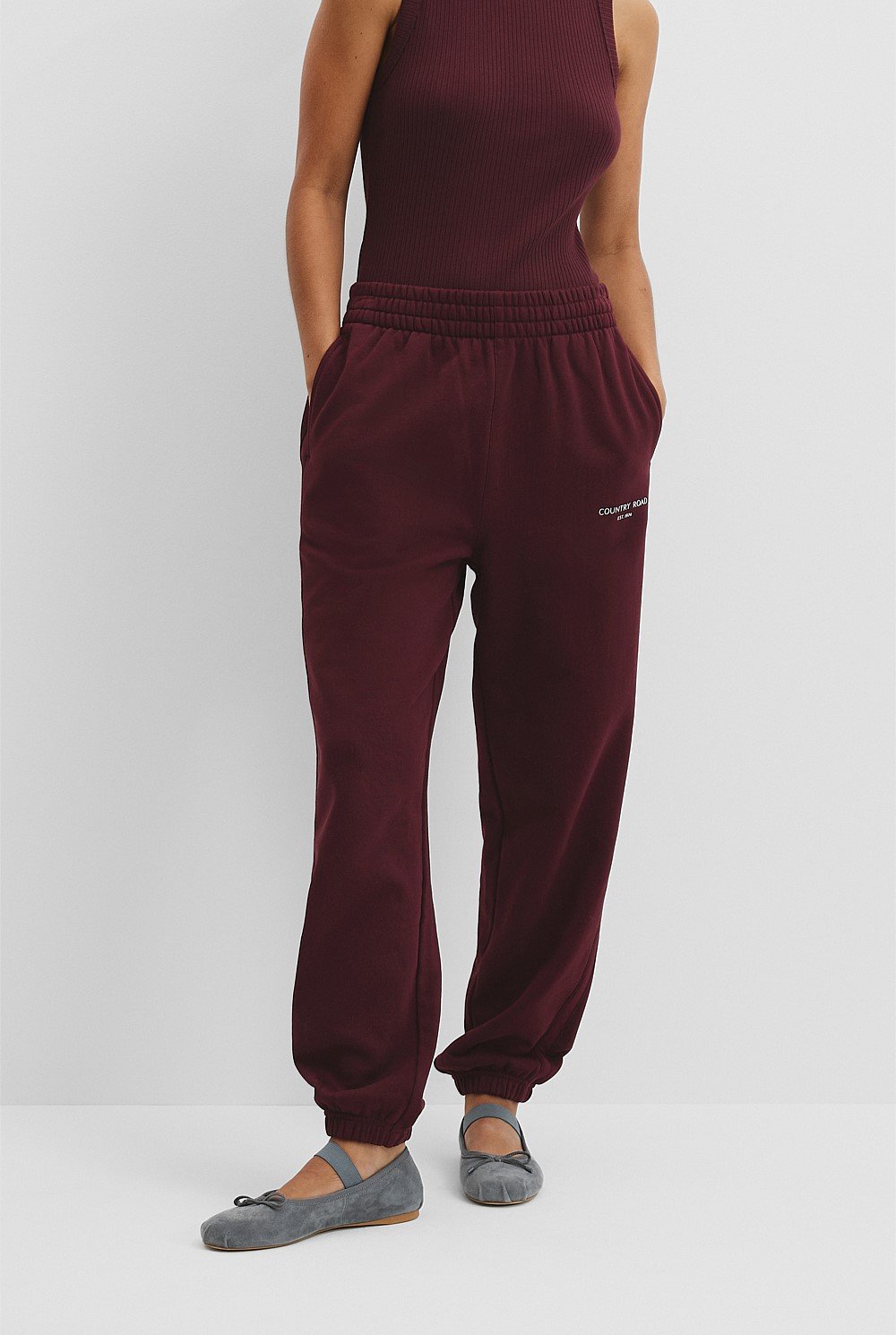 Australian Cotton Logo Track Pant