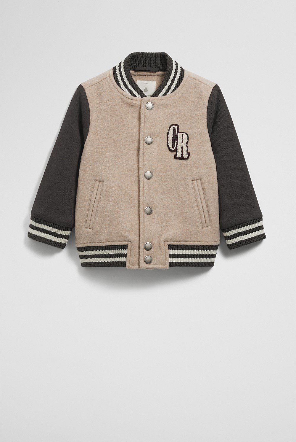 Felted Varsity Bomber