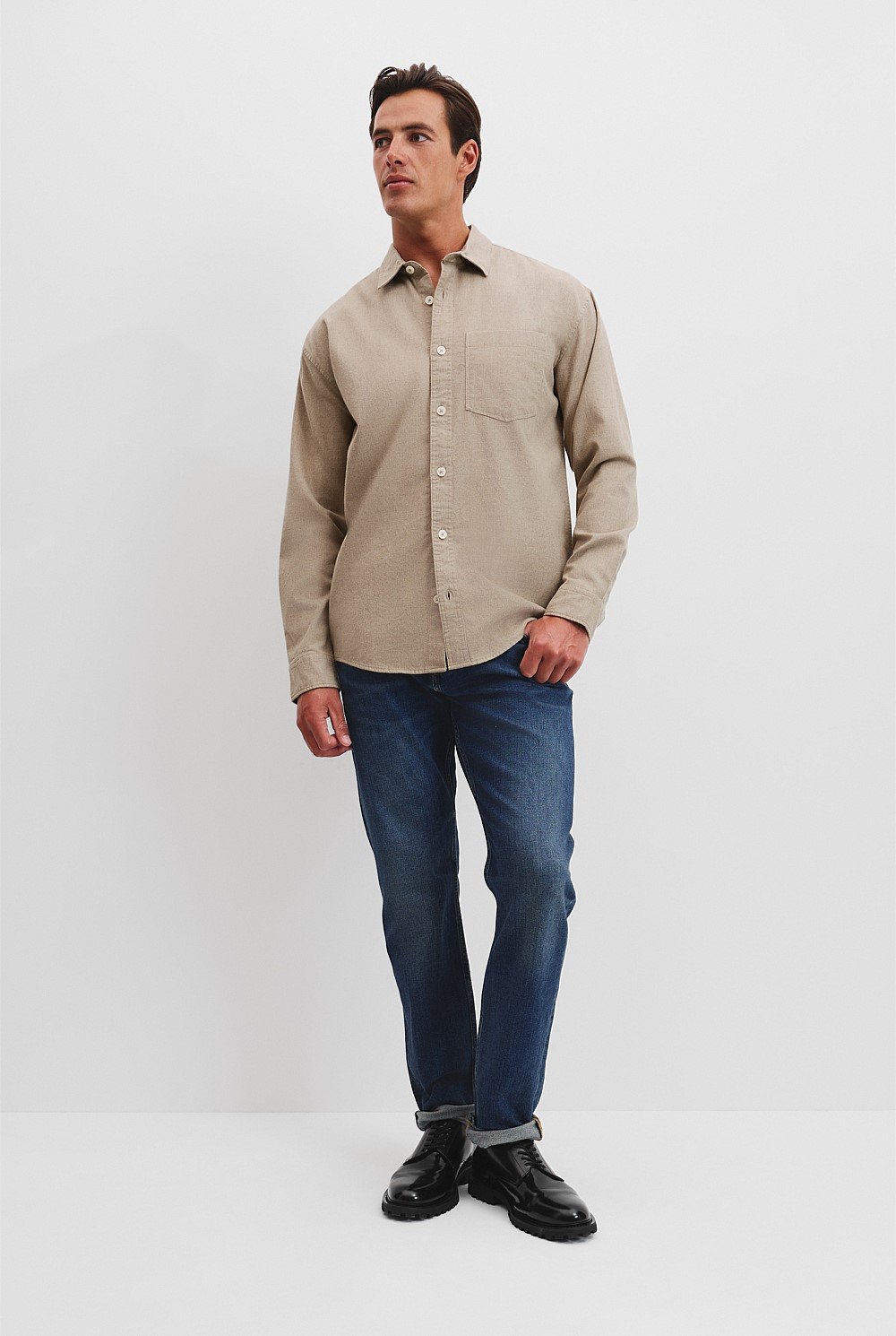 Relaxed Fit Heavy Brushed Shirt