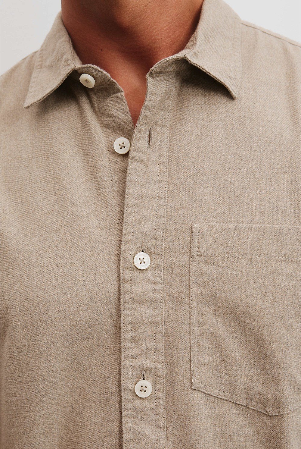 Relaxed Fit Heavy Brushed Shirt