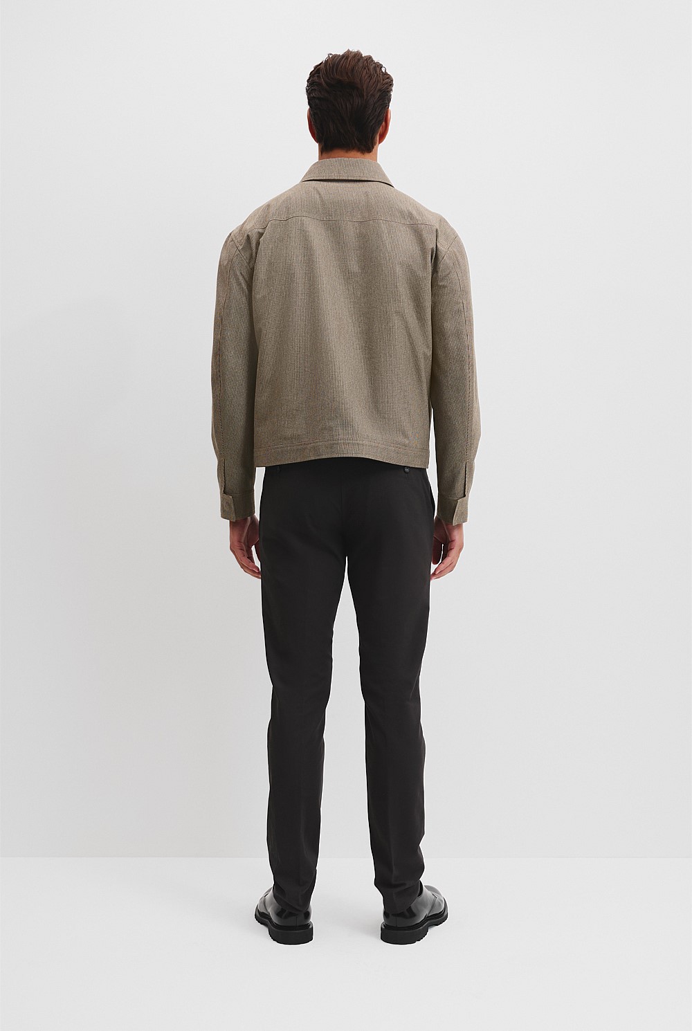 Cotton Wool Pintuck Overshirt