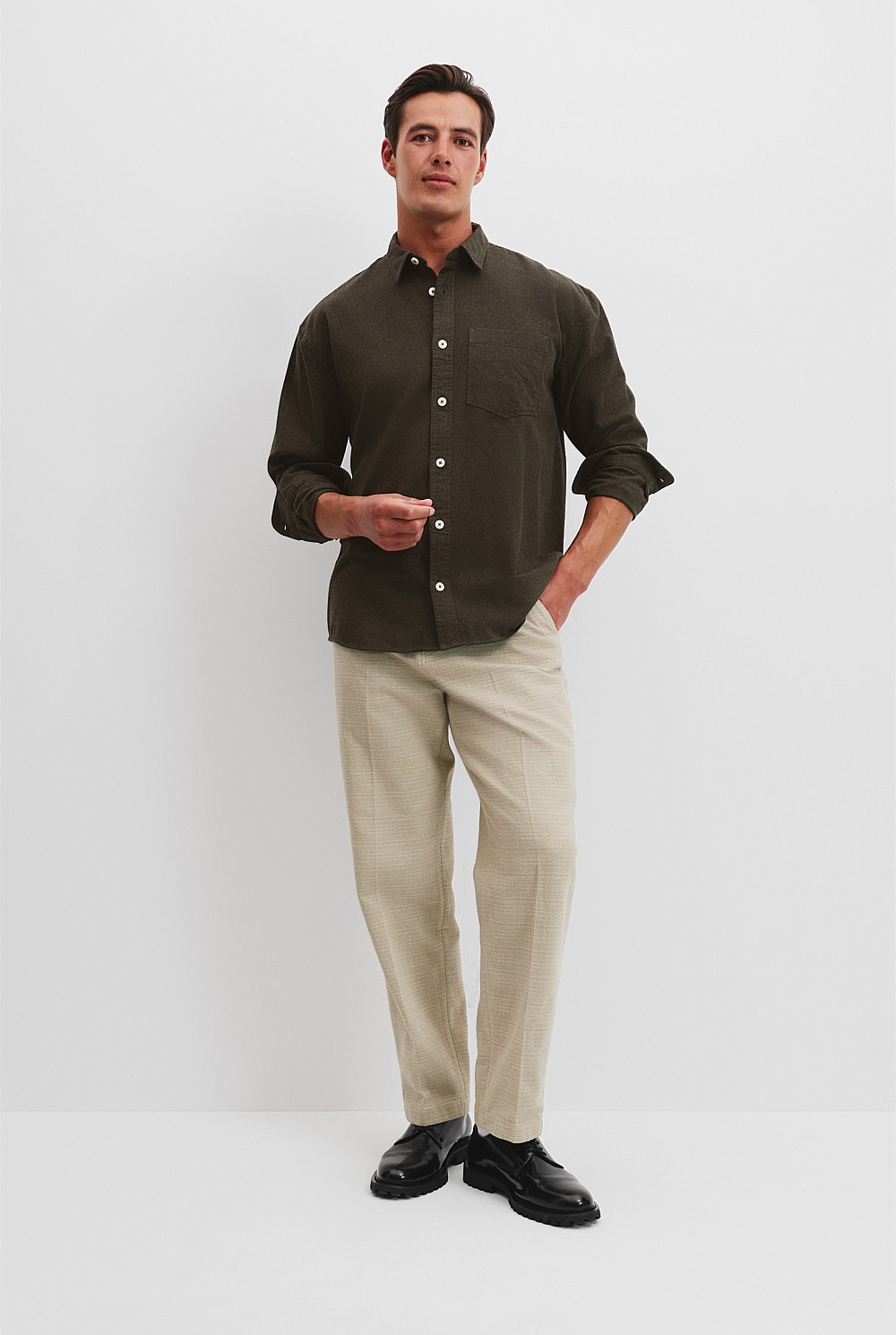 Relaxed Fit Heavy Brushed Shirt