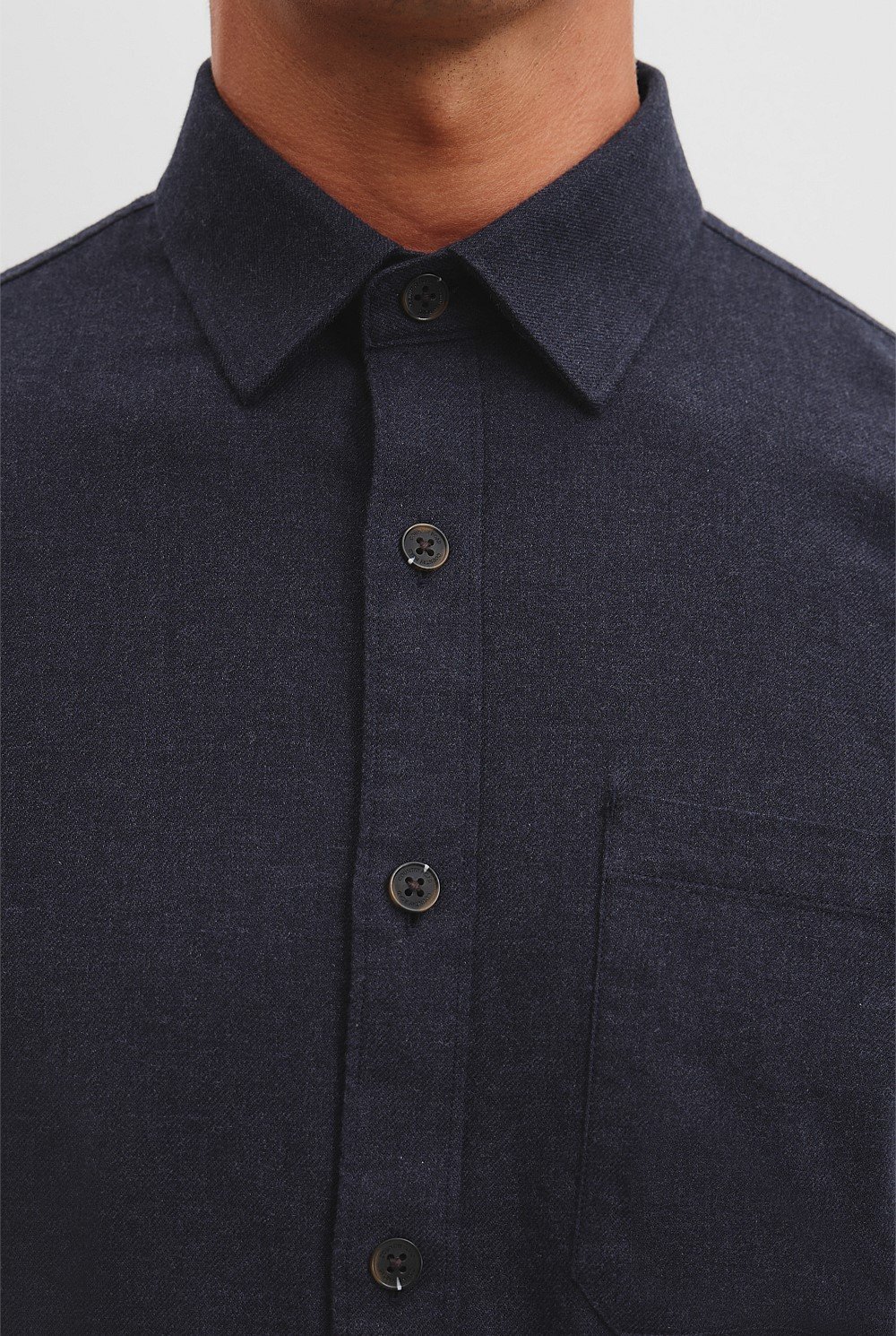 Regular Fit Brushed Good Earth Cotton Twill Shirt