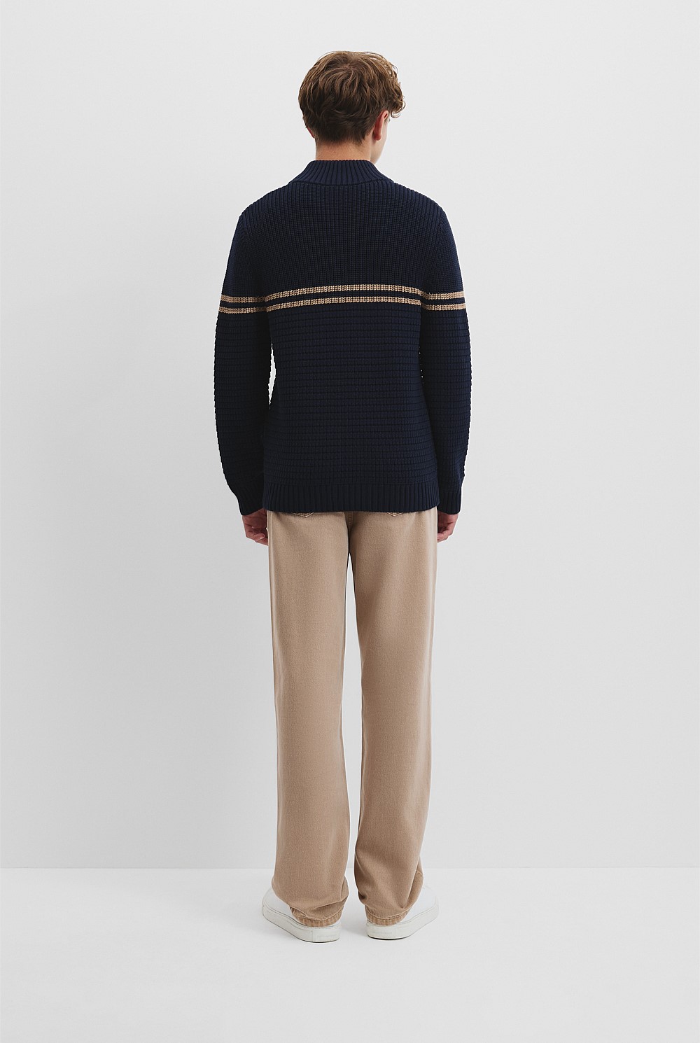 Teen Australian Cotton Half Zip Knit