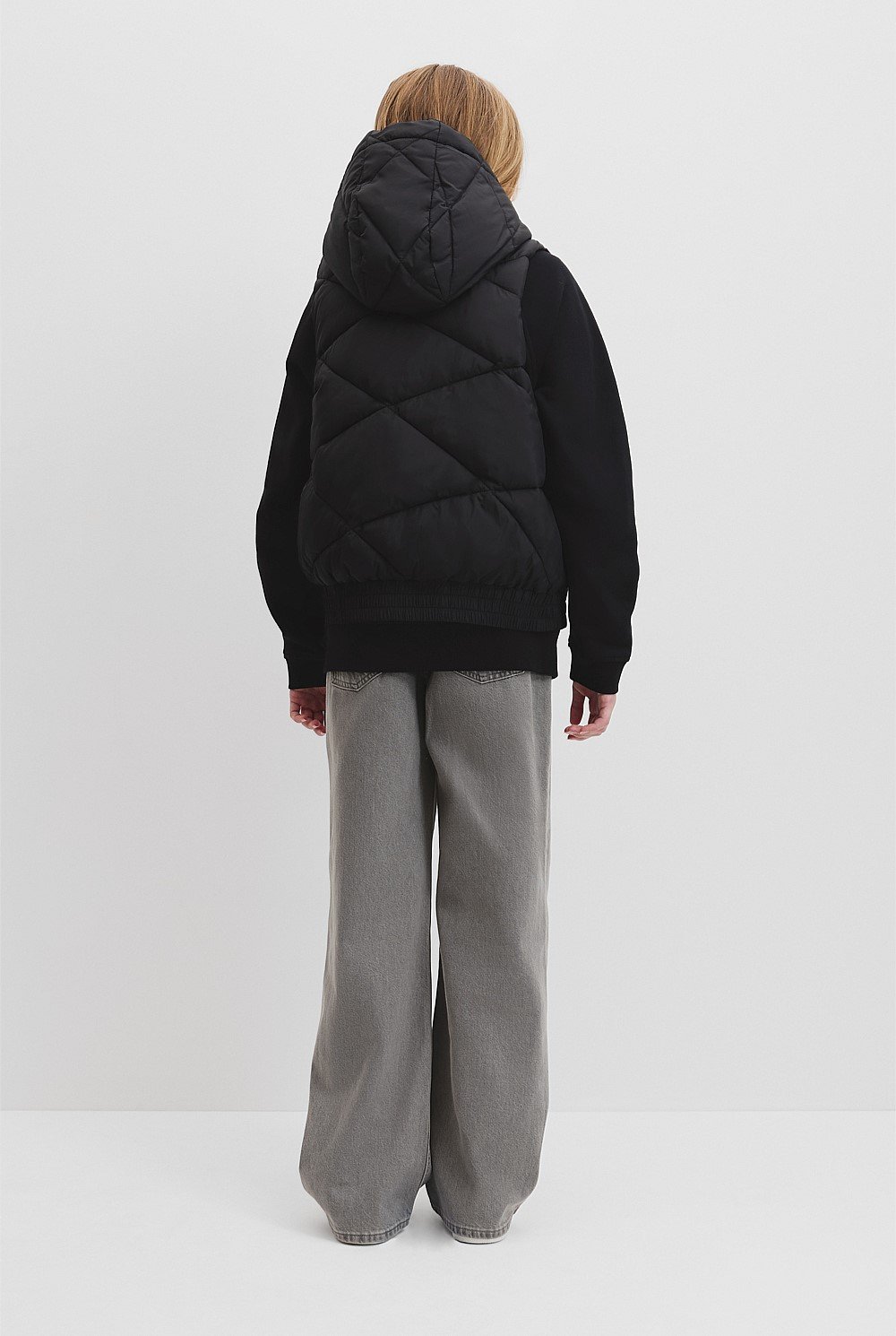 Teen Recycled Polyester Puffer Vest