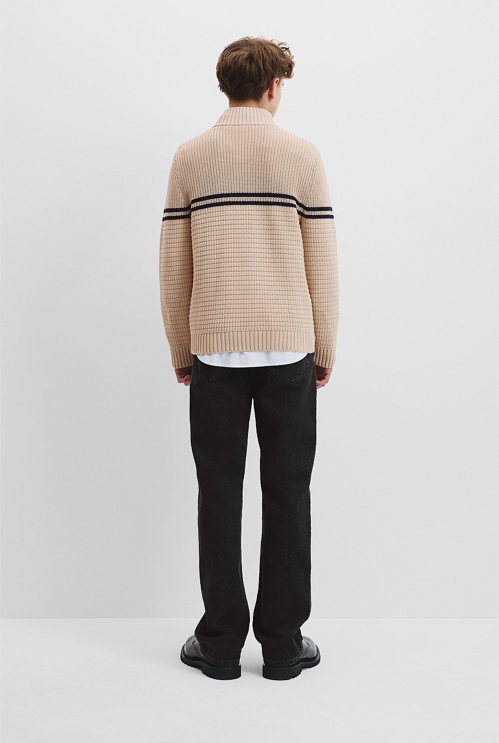 Teen Australian Cotton Half Zip Knit