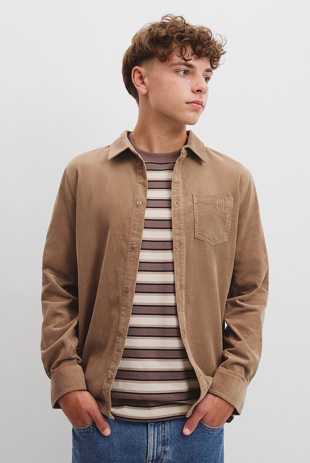 Teen Organically Grown Cotton Cord Shirt