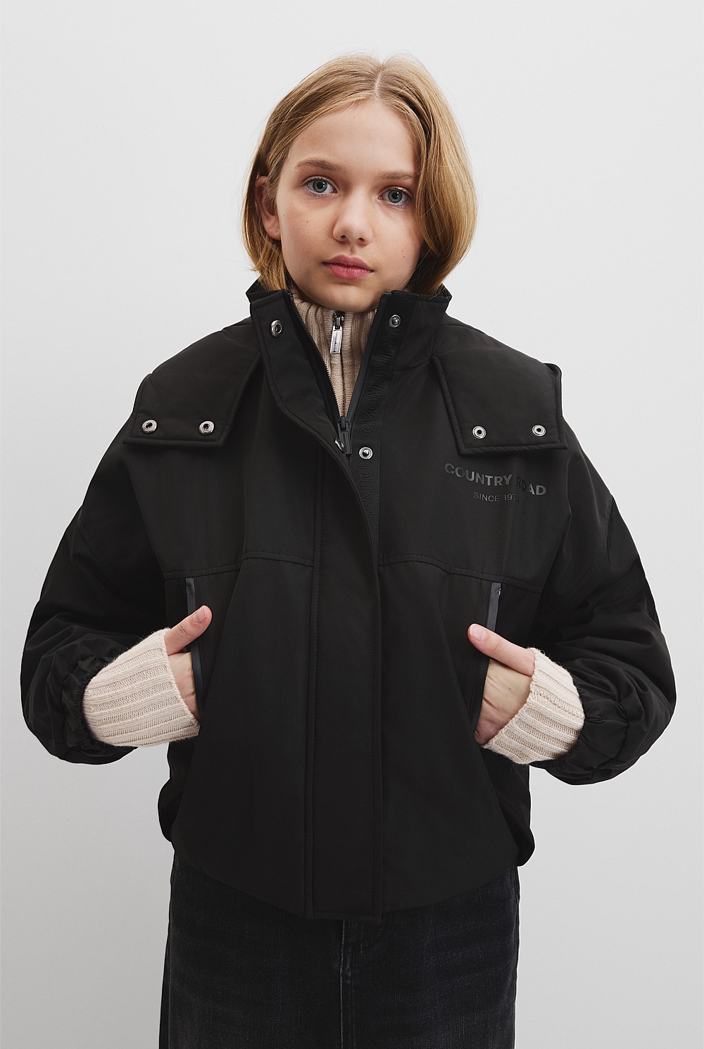 Teen Recycled Polyester Spray Puffer Jacket
