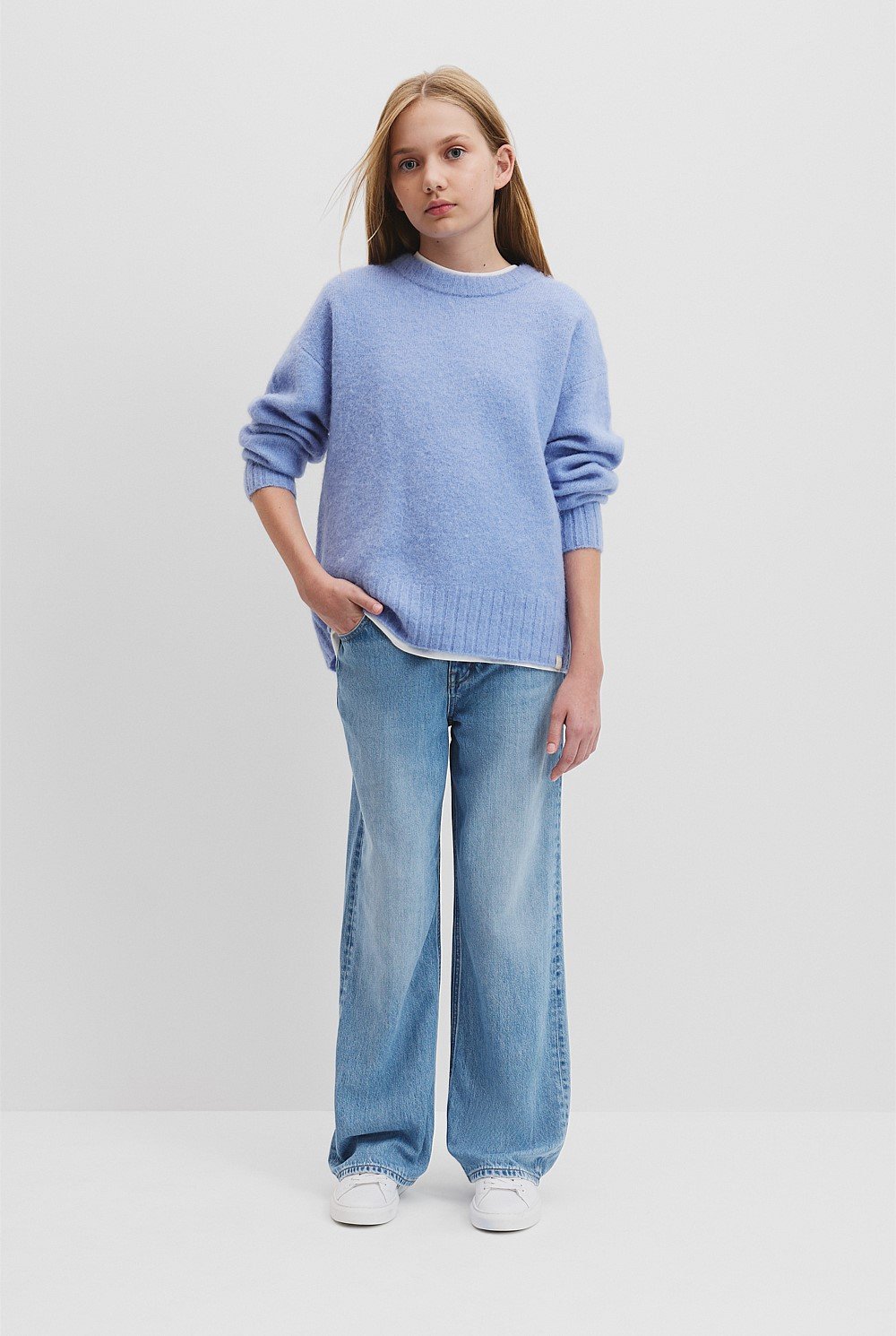 Teen Fluffy Knit Pullover