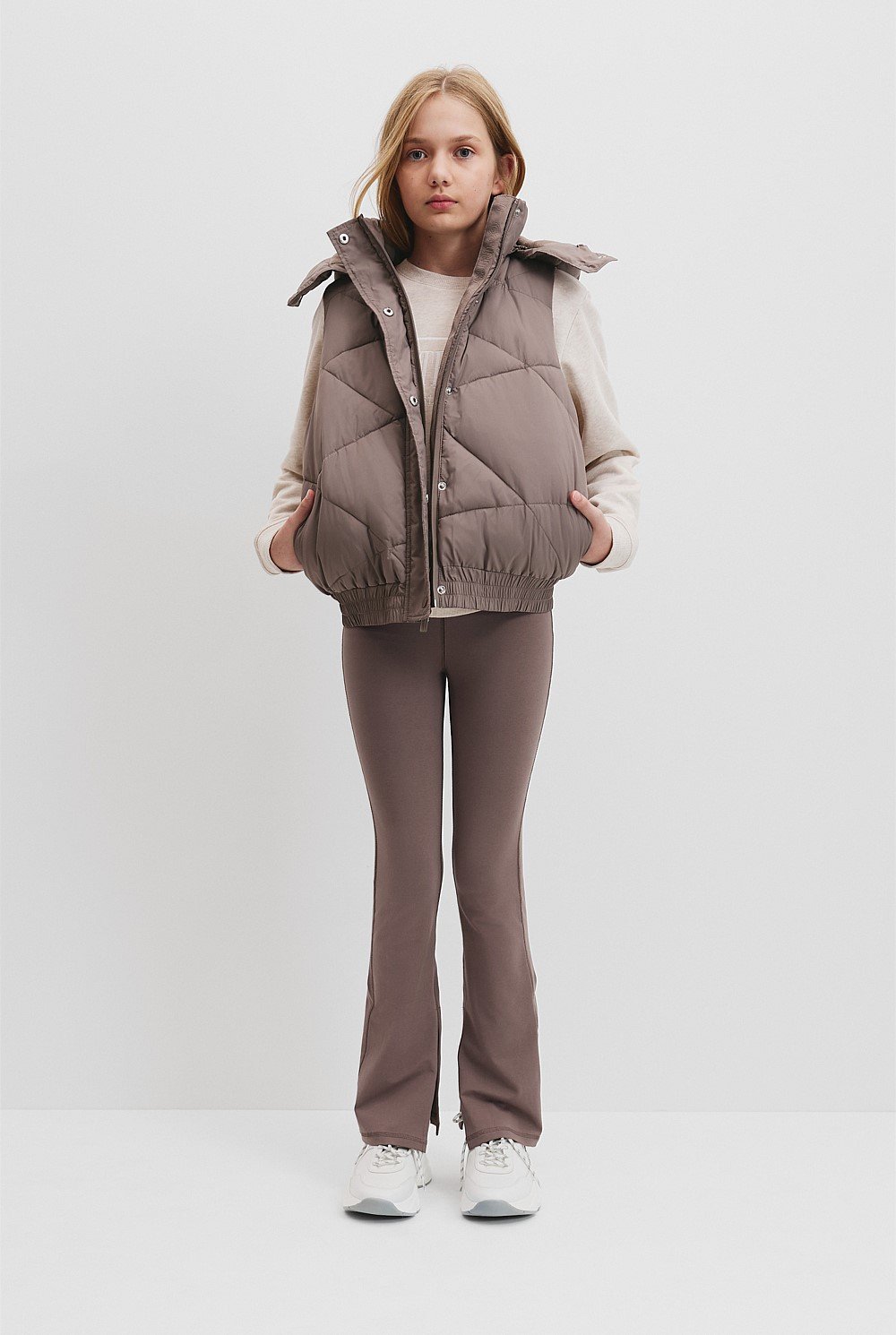 Teen Recycled Polyester Puffer Vest